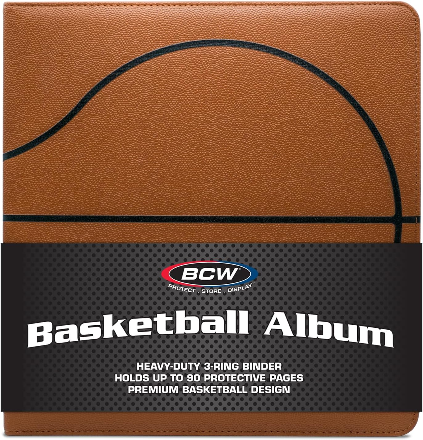 BCW Premium Basketball Collectors Album, Brown (1-ALB3P-BK-BRN) image number 3