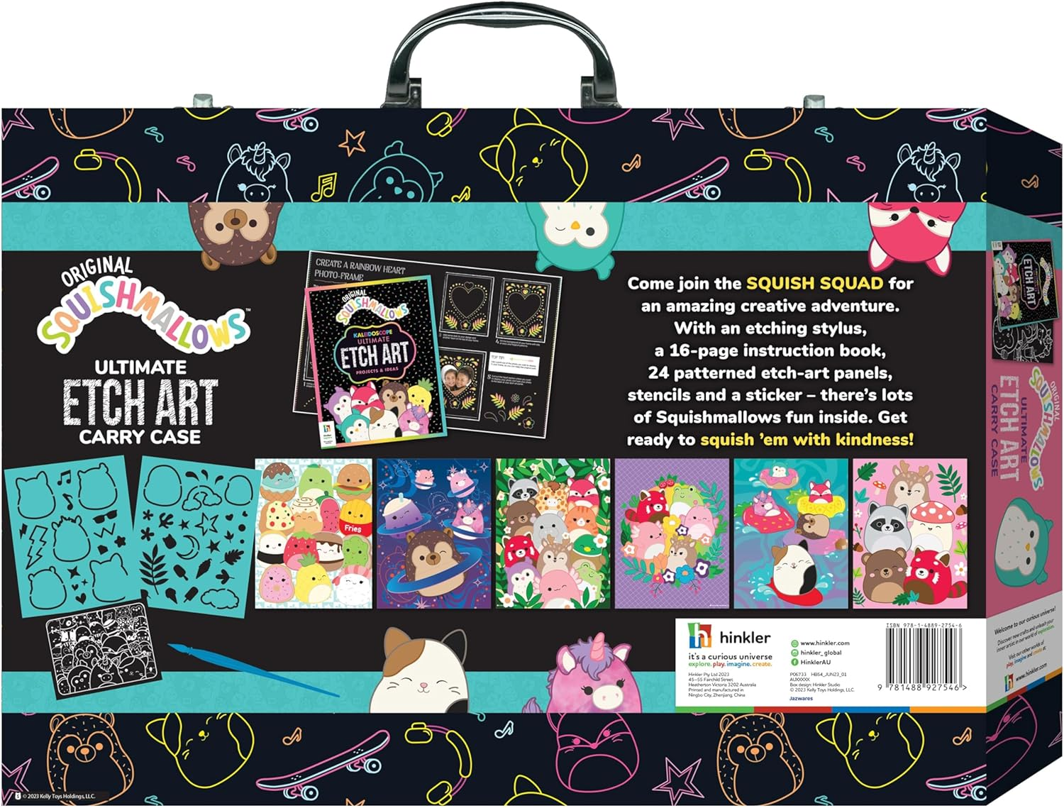 Hinkler Etch Art Creations Squishmallows Crystal Craft Kit Carry Case for Adults image number 2