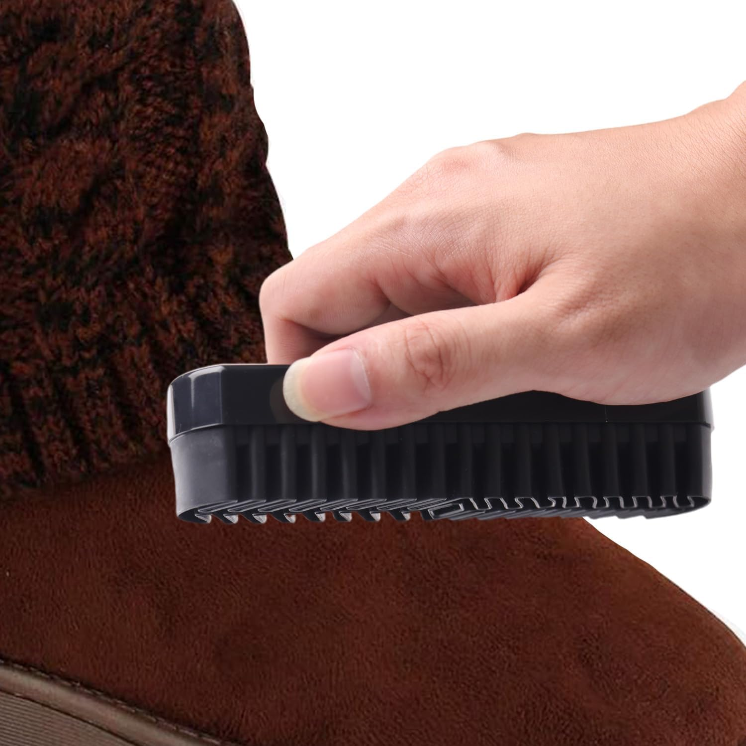 Suede & Nubuck Cleaning Kit &ndash; Durable Crepe Brush with Cleaning Eraser, Shoe Cleaner for Suede, Nubuck & Leather Shoes, Boots, Bags, Jackets & Furniture