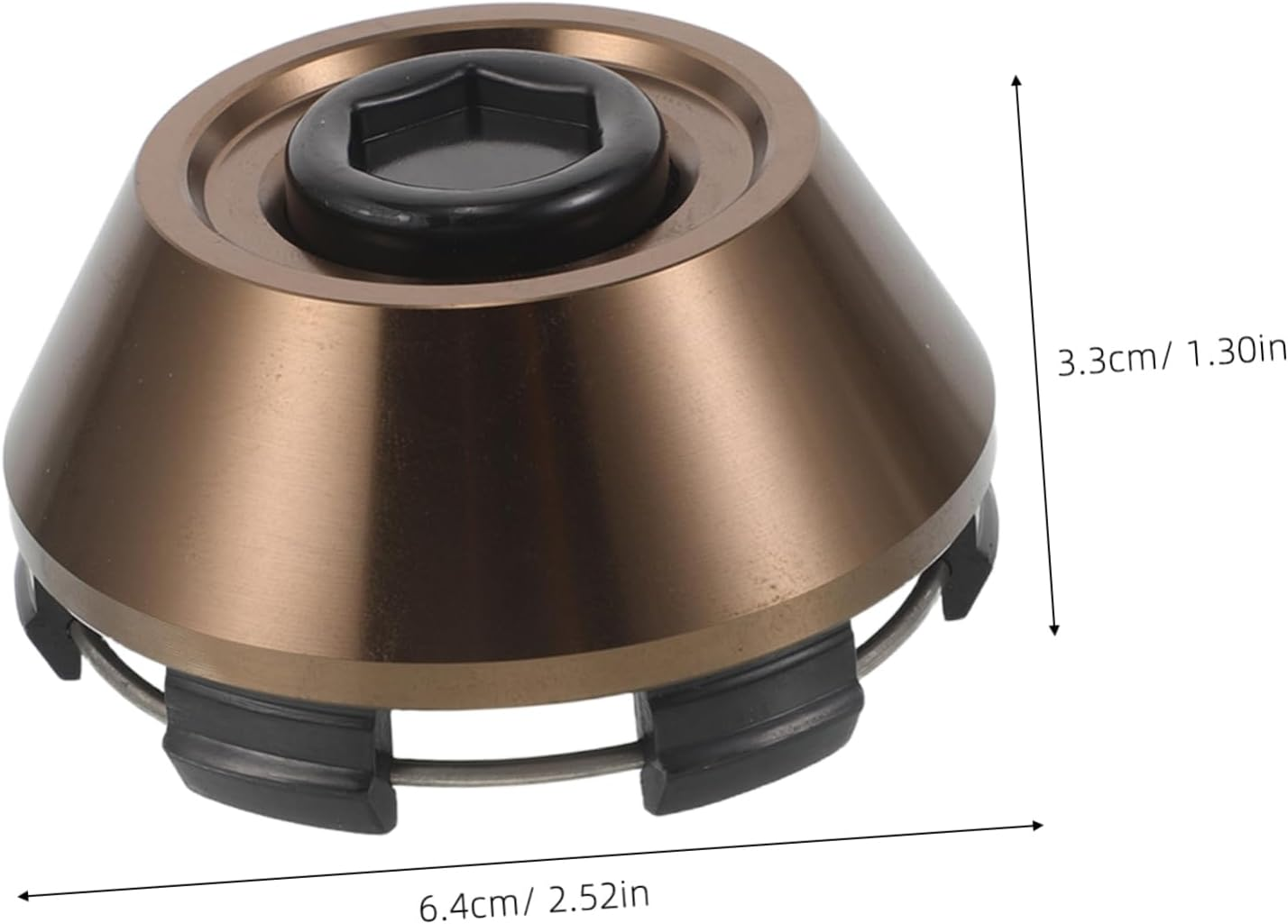 PERSELOSO Aluminum Car Wheel Center Caps Inner Diameter for Racing Cars Durable Lightweight Alloy Hub Covers Vehicle Accessory Automotive Replacement Parts Easy Installation Copper Color image number 5