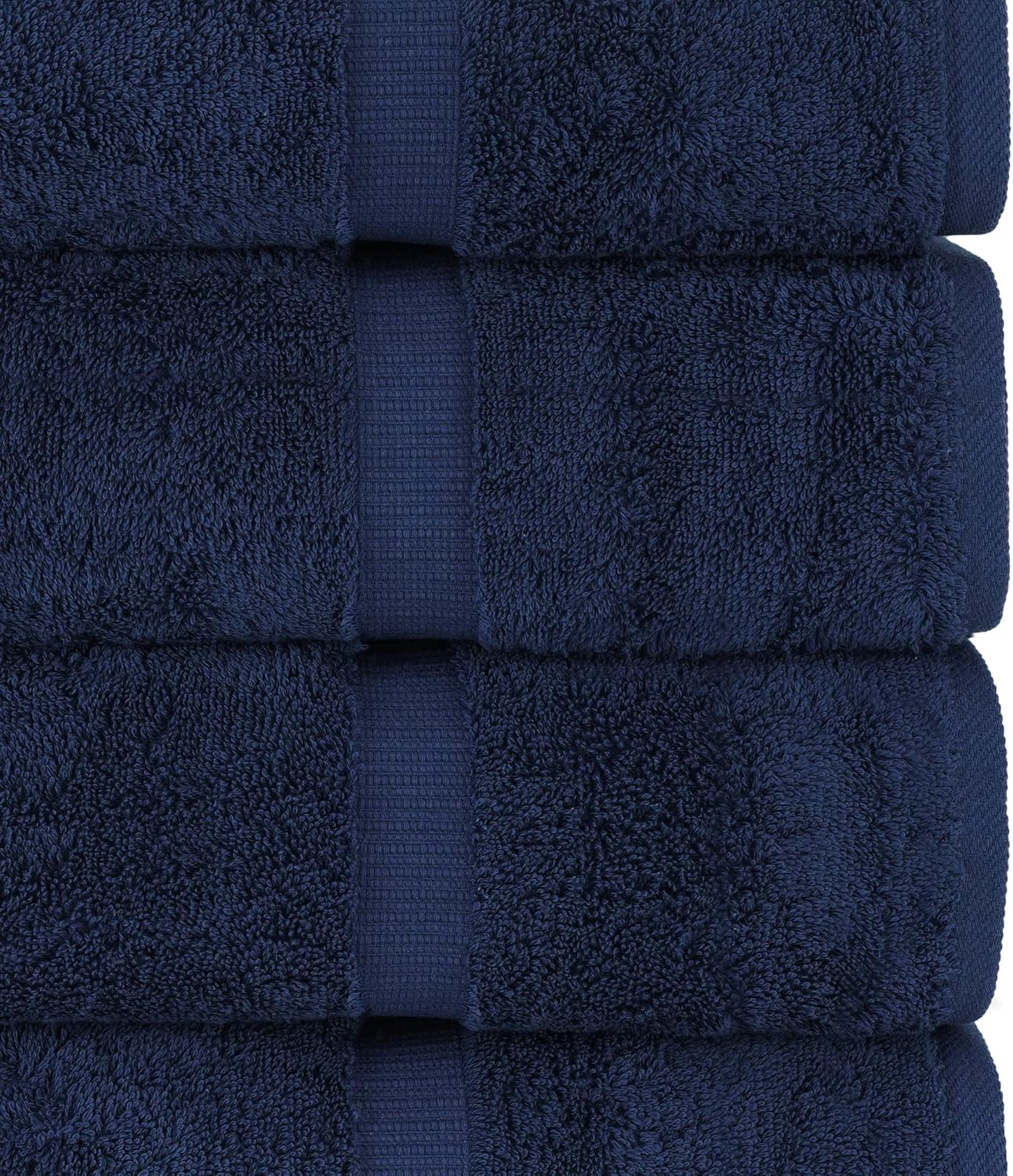 Chakir Turkish Linens | Hotel & Spa Quality 100% Cotton Premium Turkish Towels | Soft & Absorbent (8-Piece Towel Sets, Navy Blue)