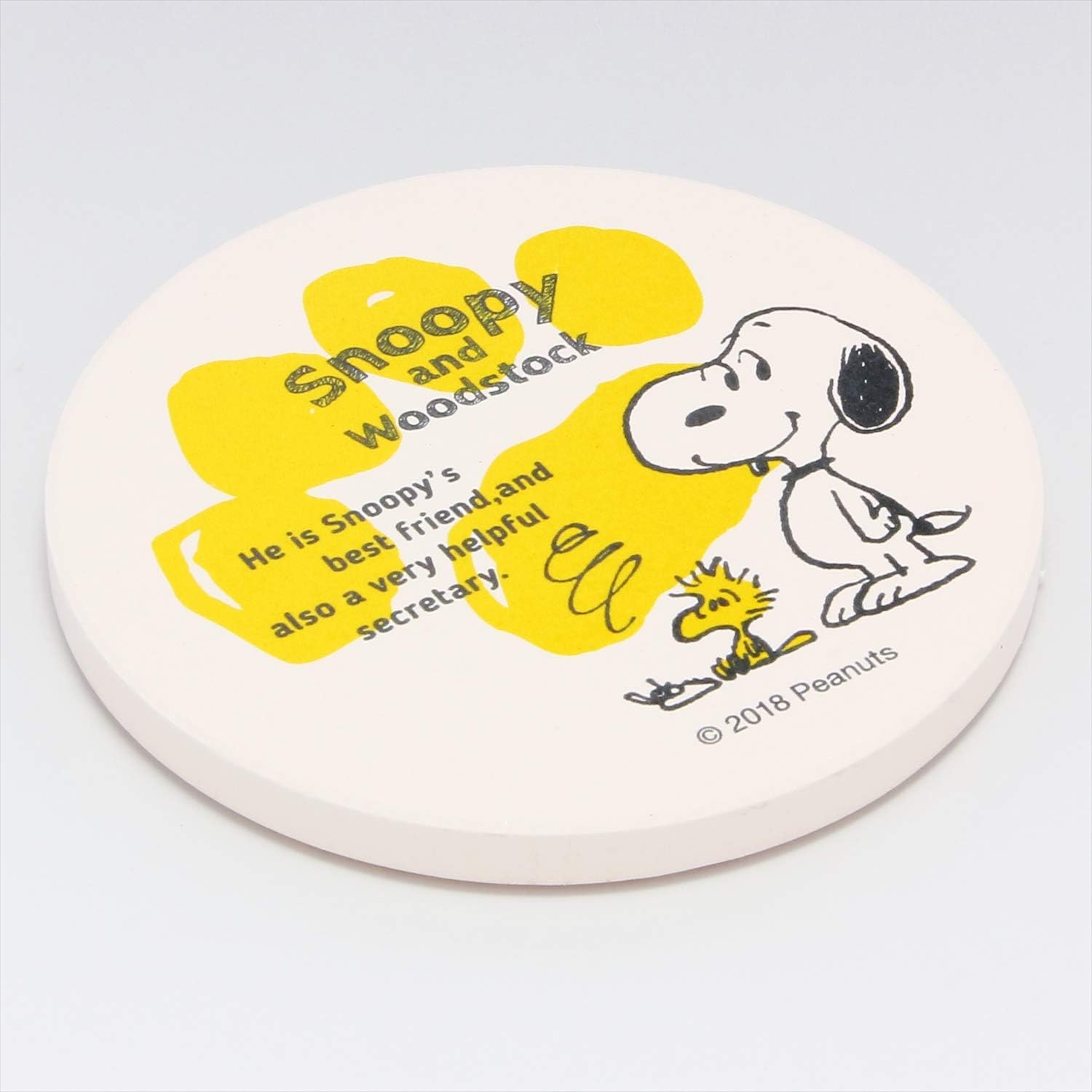Peanuts 493507 Snoopy & Woodstock Absorbent Coaster image number 2