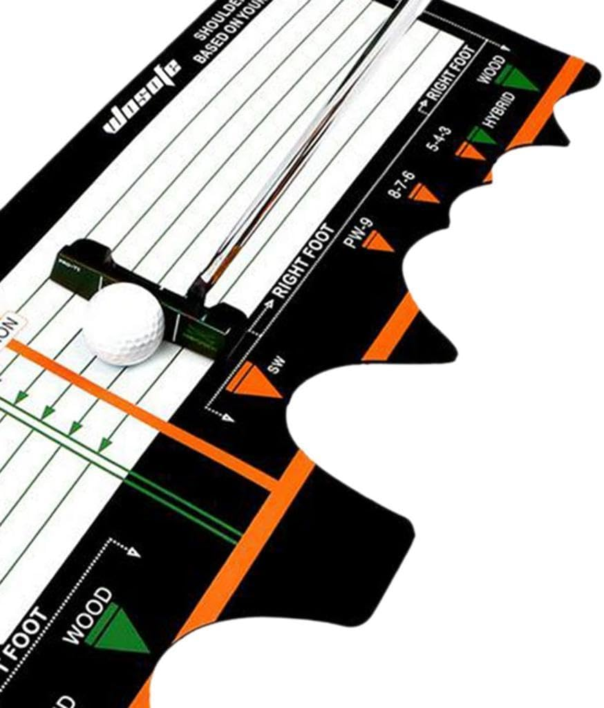 Oshhni Golf Training Mat, Golf Swing Training Aids Pad Swing Posture Correction Aids Portable Golf Station Board Swing Trainer for Indoor Outdoor image number 6