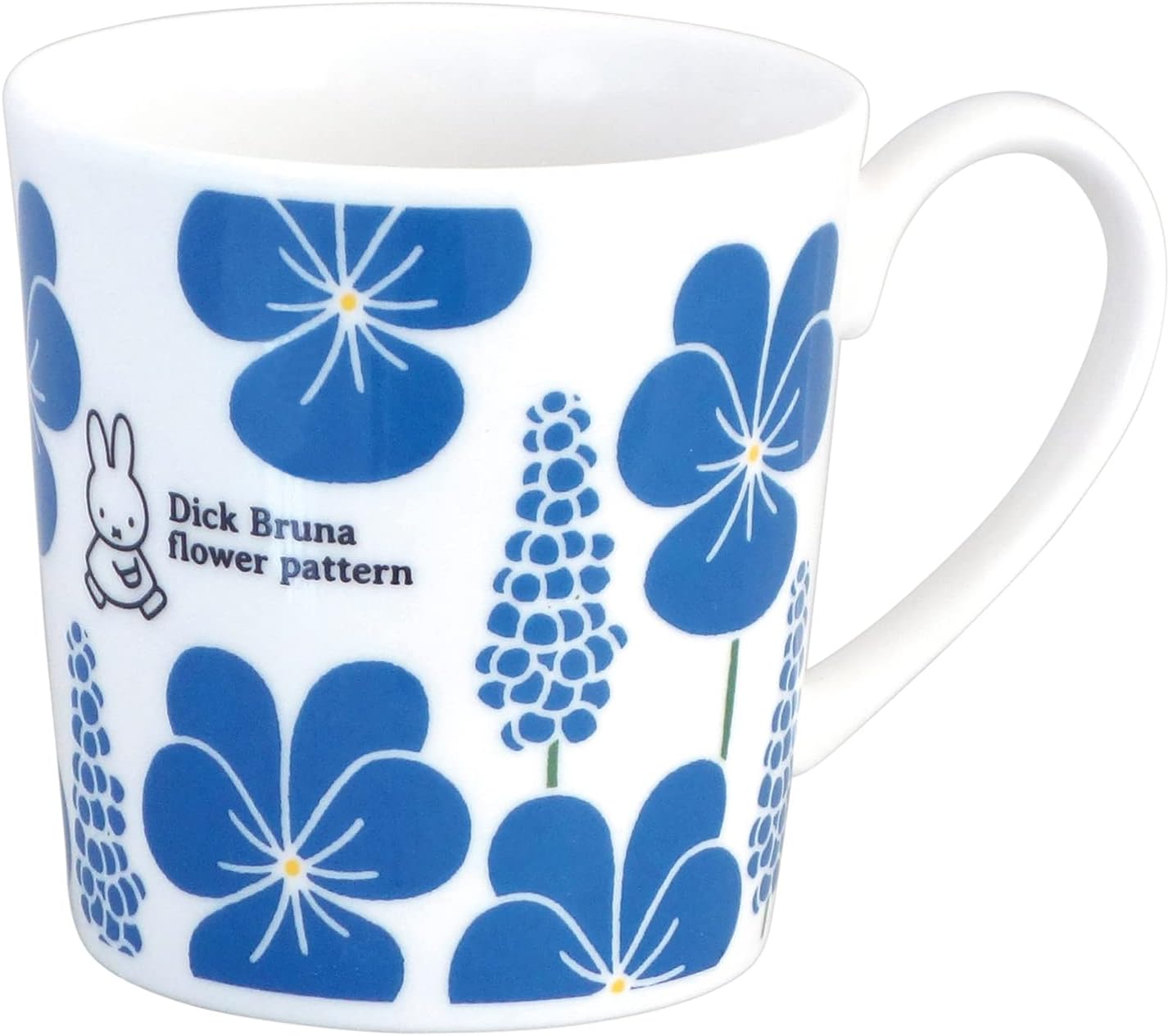 Kaneshotouki 208181 Dick Bruna Miffy Mug, Plenty of Large, Approx. 11.8 Fl Oz (350 Ml), Red Flower, Made in Japan image number 5