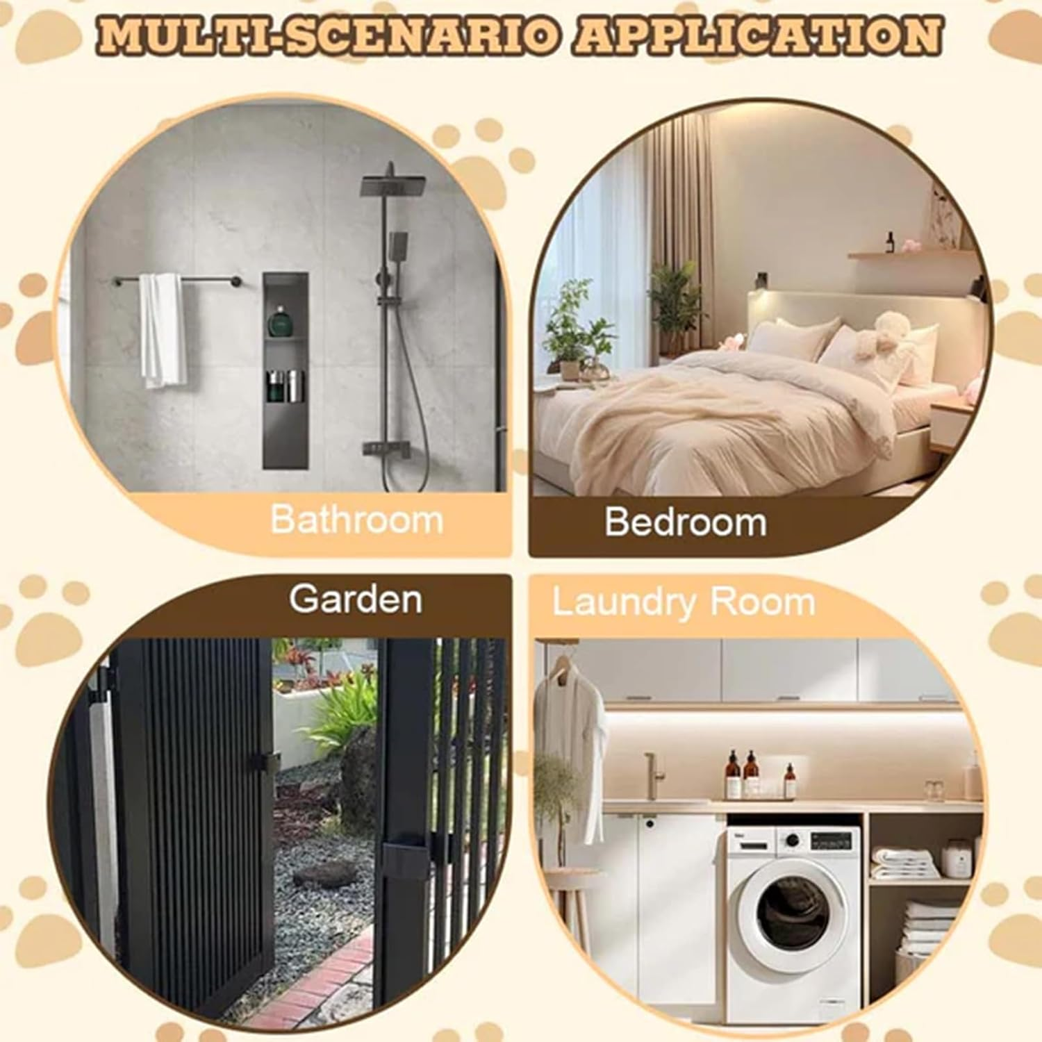 Cat Door Prop,Keep Door Cracked Open for Cat | Portable Pet Supplies Gate Locks for Bedroom Kitchen Living Room and Study Room image number 6