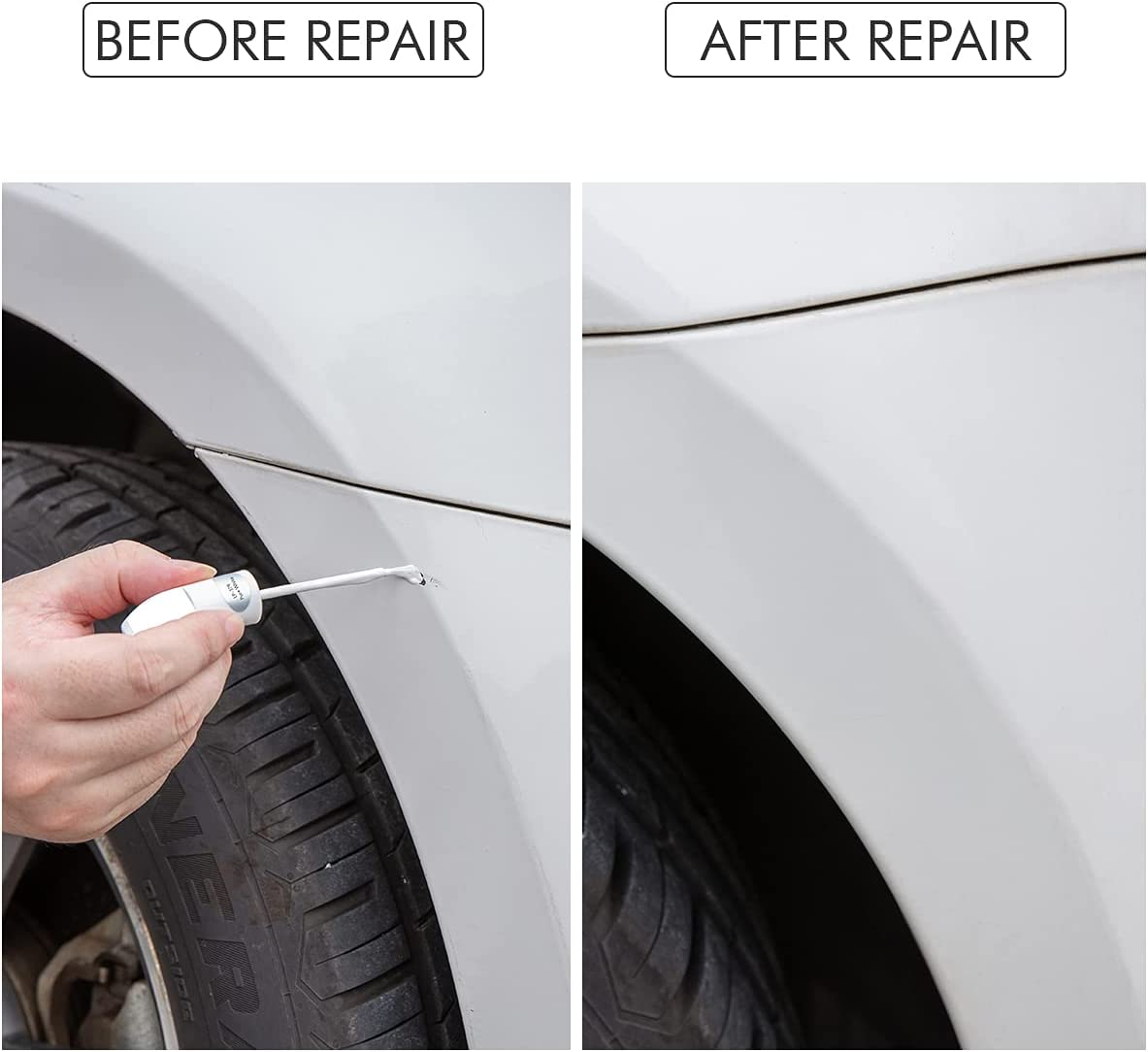 Touch up Paint for Cars Paint Scratch Repair, Waterproof Auto Scratch Remover Pen (Silver Black) - Dark Blue image number 5