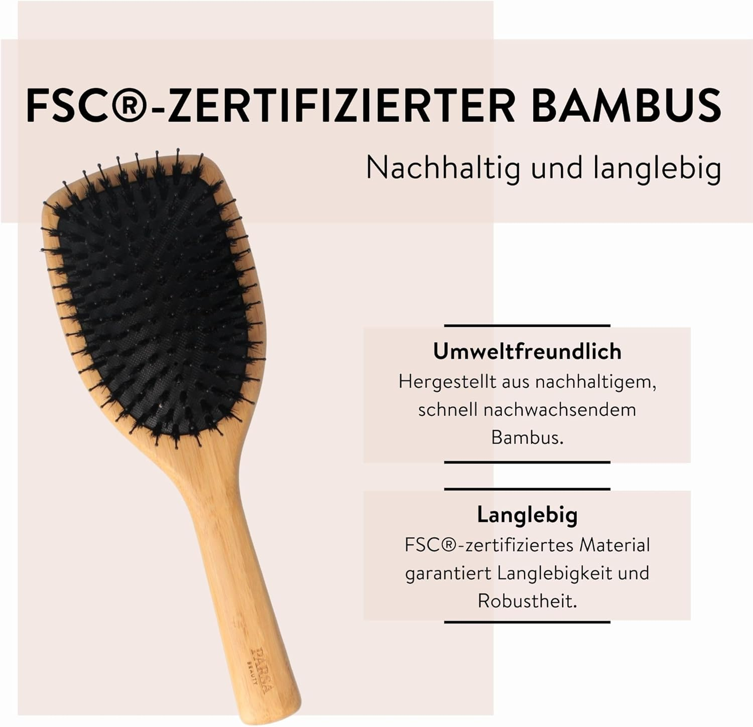 PARSA Beauty Bamboo Brush with Mixed Bristles Made from Fsc&reg;-Certified Bamboo image number 5