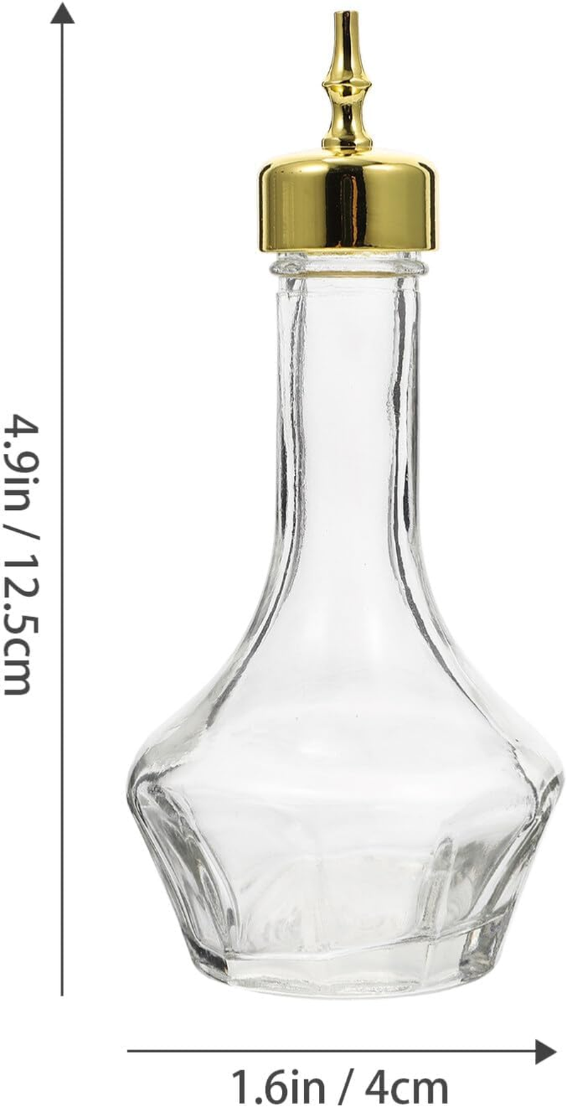 Amosfun 50Ml Glass Bitters Bottle with Dash Top Cocktail Shaker Bar Bartender Tool for Home and Restaurant Use
