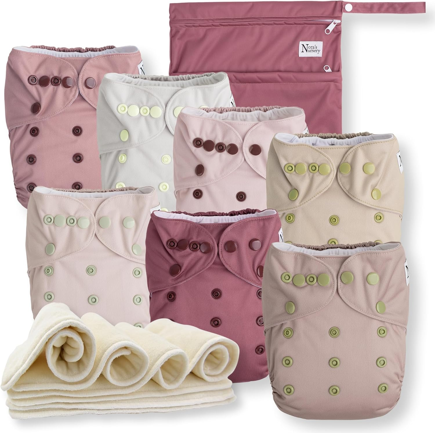 Unisex Diapers Parent (Magnolia, 7 Pack)