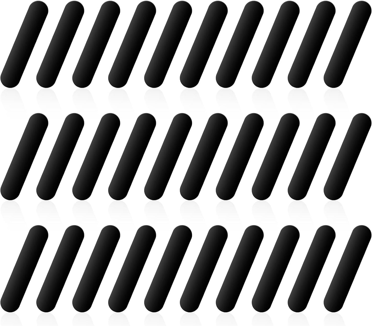 30Pcs Lead Tape for Pickleball Paddles, 3G Self Adhesive Pickleball Lead Tape Pickleball Accessories for Paddle Edge Protection Increases Power and Swing Speed (Black) image number 6