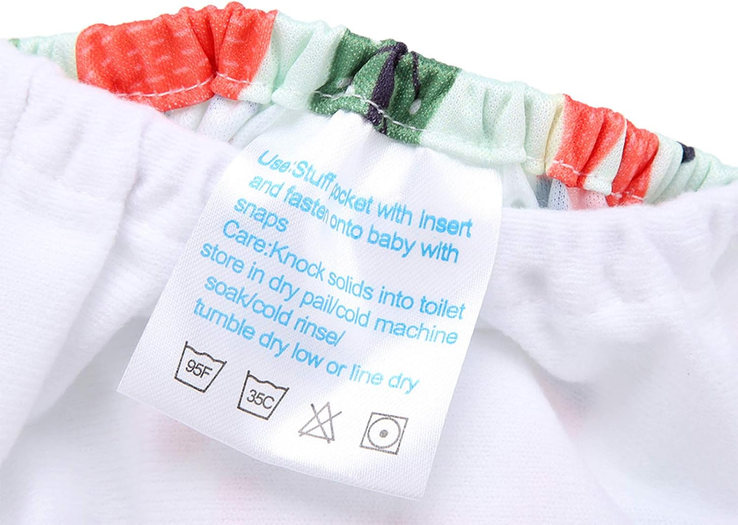 Reusable Swim Diaper, for Babies Adjustable One Size Fits All with PUL Soft Absorbent Cloth Hip Snaps for Secure (BL002) image number 4