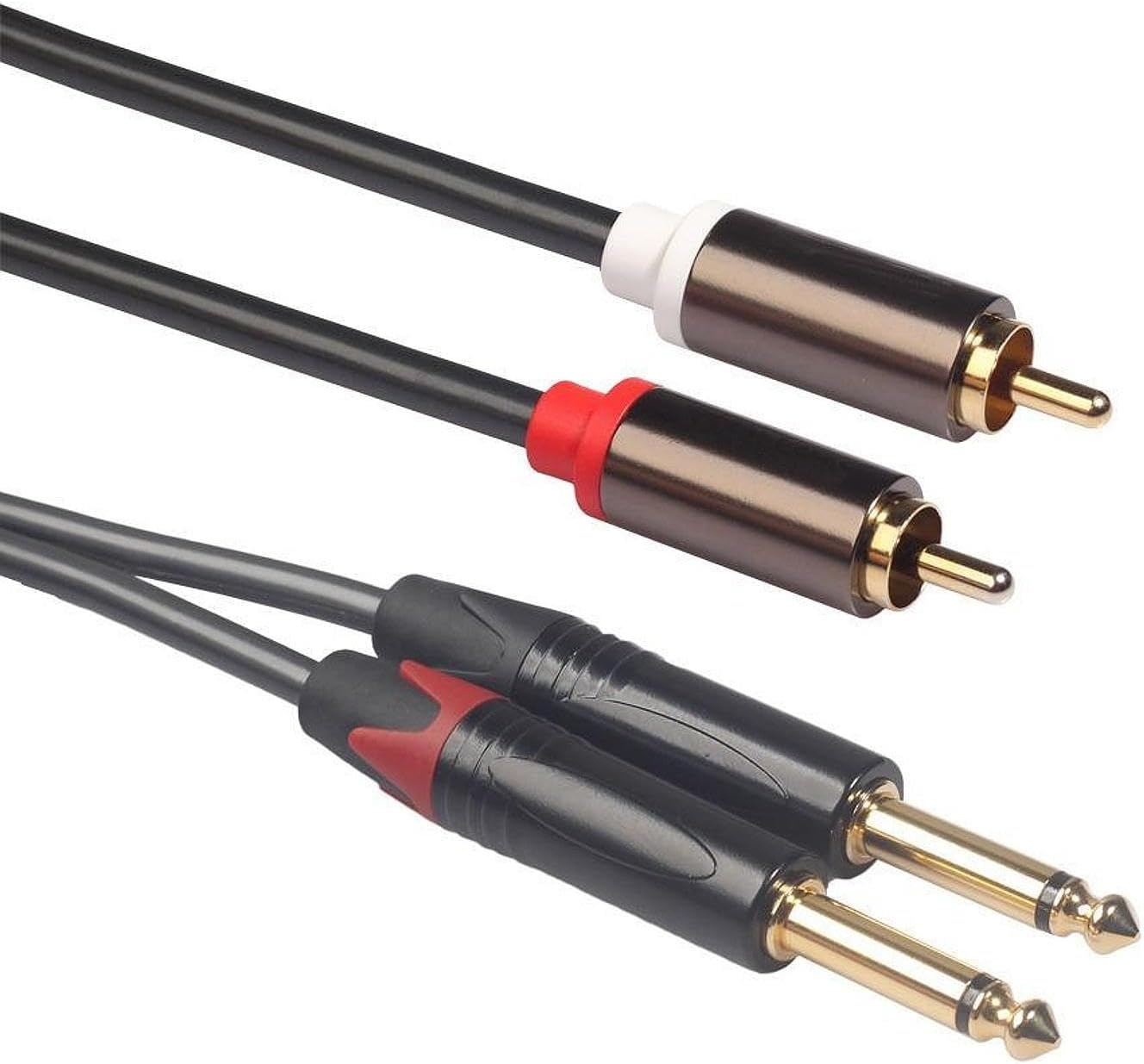 Ｓｉｍｈｏａ RCA Male to RCA Male Audio Link for Home Amplifier and Speaker, 2M image number 1