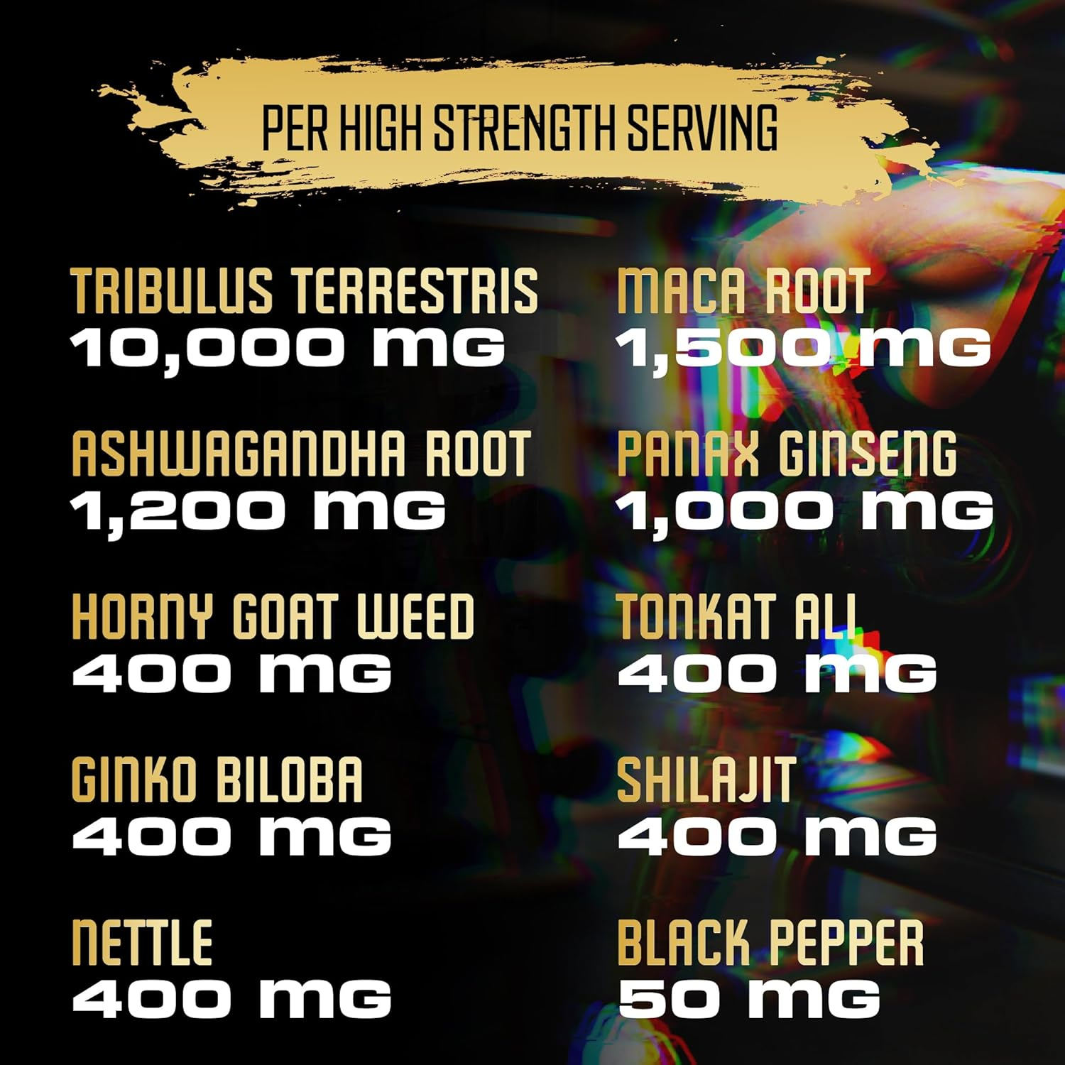 Tribulus Complex Powder Capsules - Equivalent to 15750Mg - 60 Capsules with Terrestris, Maca Root, Ashwagandha image number 1