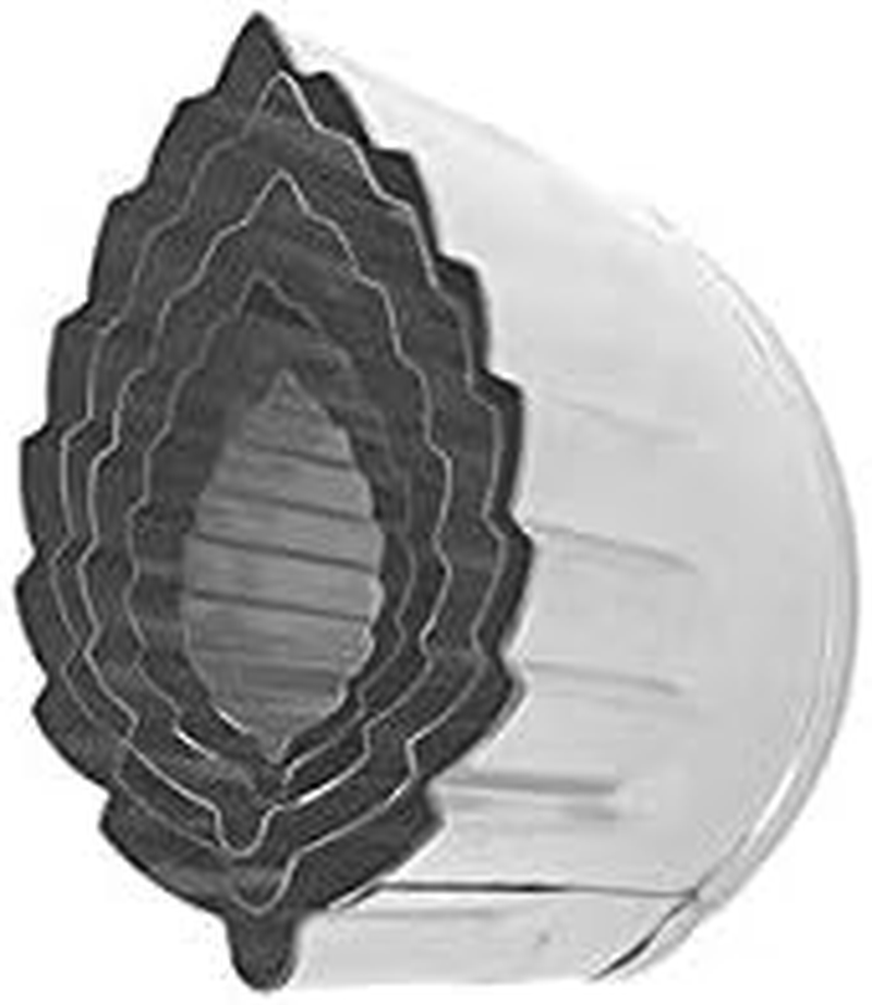 Takamori 076014 Vegetable Cutter, Stainless Steel, 7 PC, Made in Japan, Commercial Use, Household, Japanese Food, Confectionery, Bento Box, Tree Leaves, 5 PC