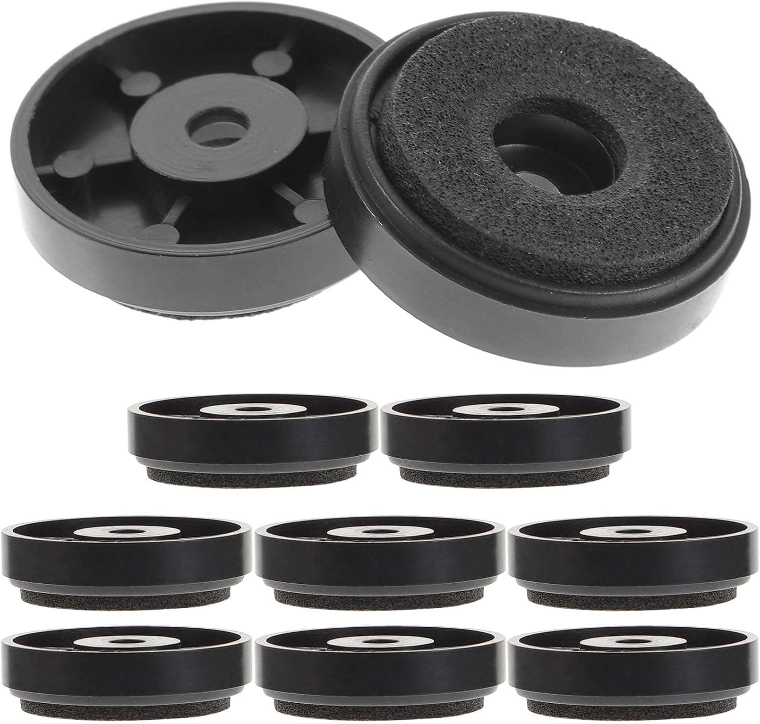 ASAKKURA 10Pcs 30X8Mm Speaker Isolation Feet Pads Foam Anti-Vibration Base Mat for Hifi Amplifier Turntable Audio Equipment Floor Protection image number 6