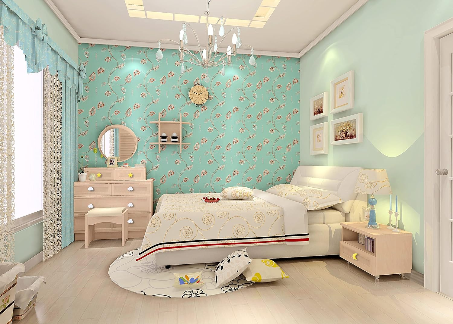 Skyscraper Cartoon Shape Soft Rubber Knobs for Kids Girls Boys Cabinet Handle Pulls Drawer Knobs for Kids Room Cabinets Closets Toy Organizer Box Bookcase 6Pcs/Set (Flower, Yellow) image number 2