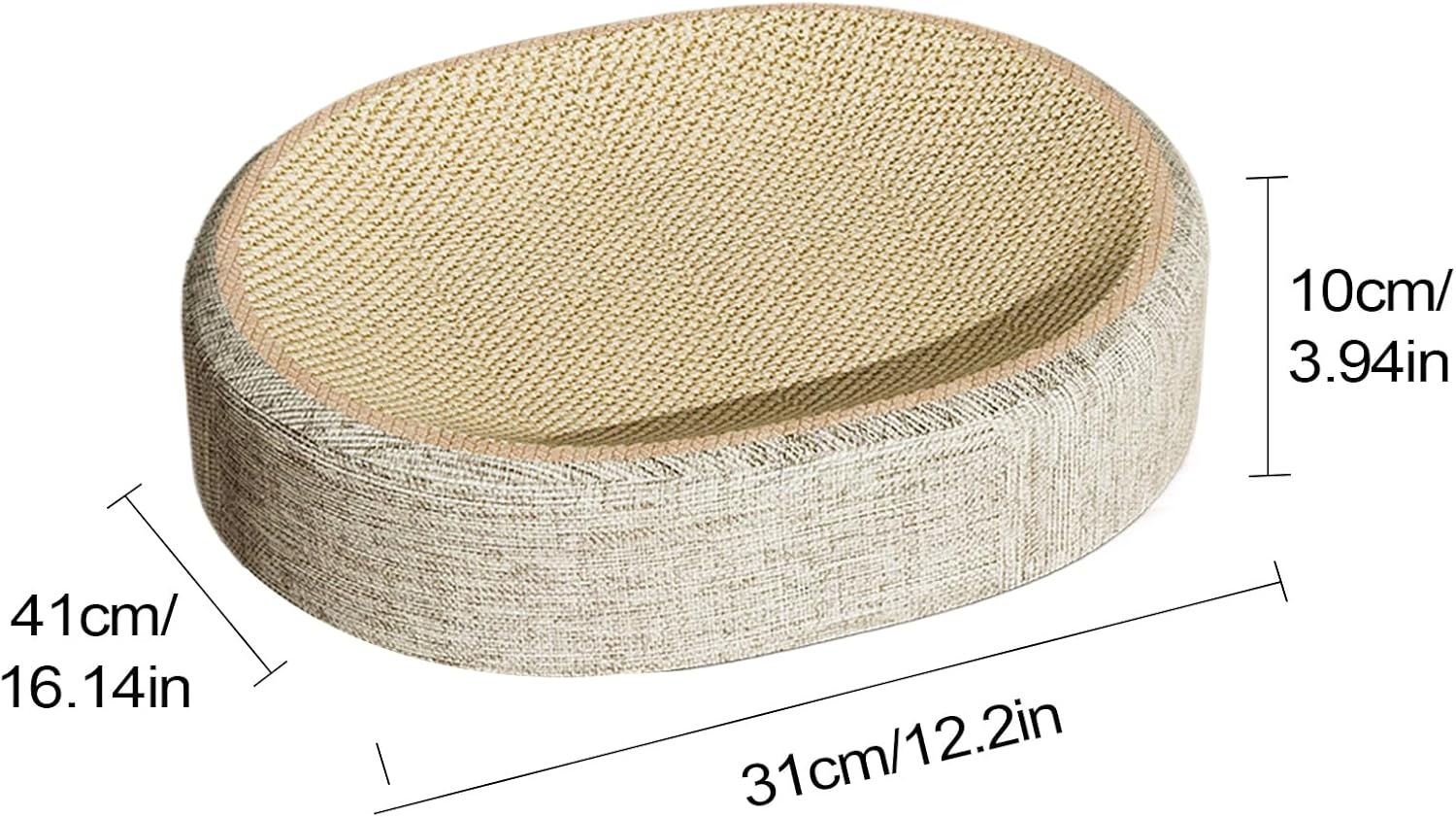 Mwqpgyh Cat Scratching Board - Indoor Scratching Board for House Cats - Sisal Braided Cardboard Cat Furniture Living Room Bedroom Floor Corners image number 3