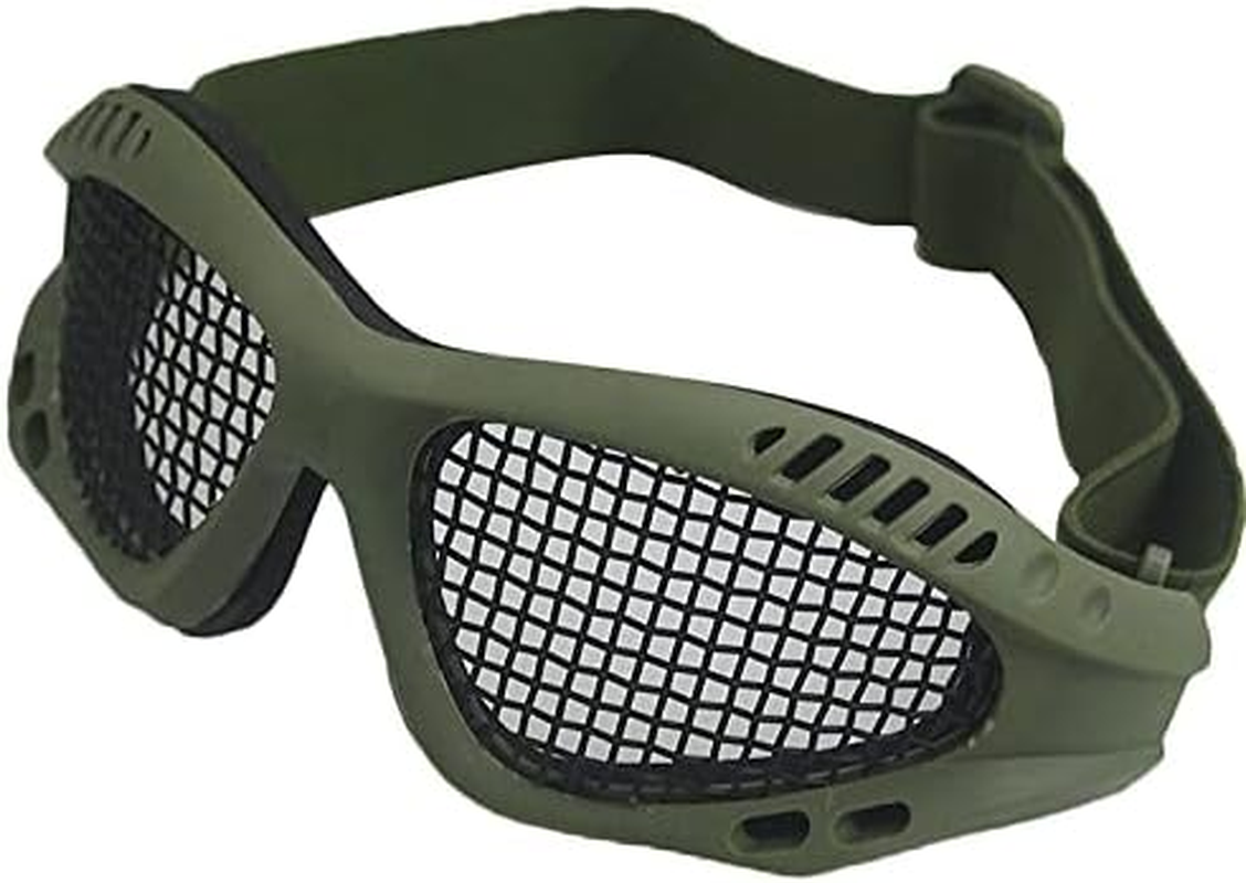 Safety Mesh Goggles anti Fog for Outdoor Games Sports Paintball Riding Cycling