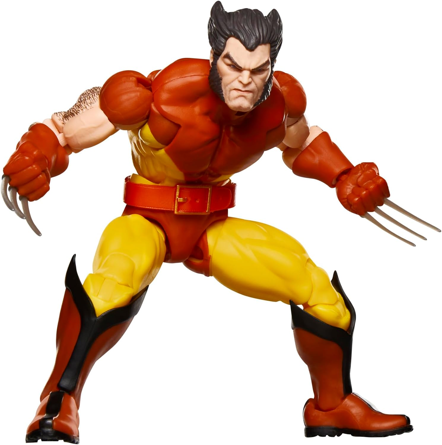 Marvel Legends Series Wolverine, X-Men Retro Marvel Comics Secret Wars Collectible 6 Inch Action Figure with Shield