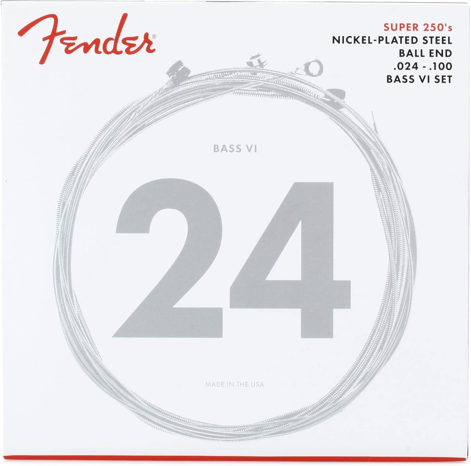 Fender Super 250'S Nickel-Plated Steel Bass VI Strings image number 1
