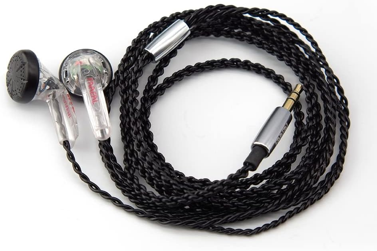 FAAEAL Snow-Lotus 1.0/1.0+ Hifi Earphone 64 Ohm DIY Heavy Bass Sound Quality Music Earphones DJ Earphones (Snow-Lotus 1.0, Transparent) - Transparent image number 5