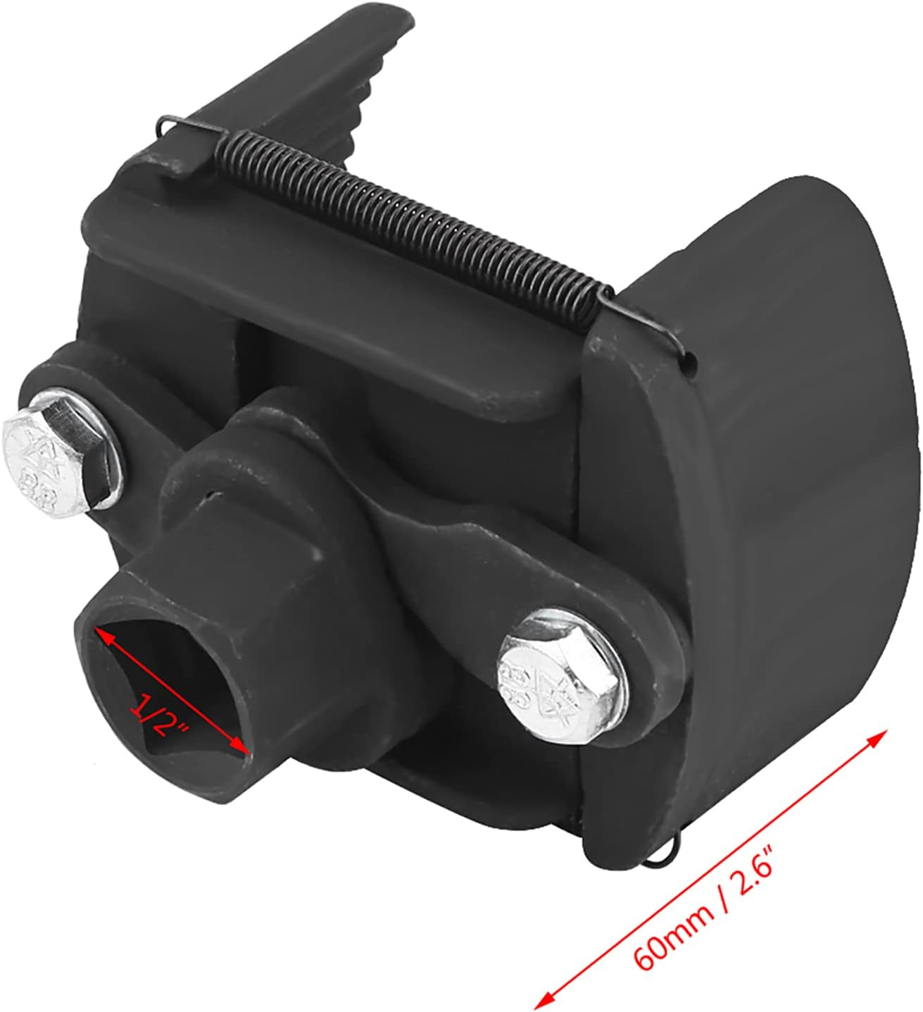 2 Jaw Oil Filter Wrench 60Mm to 80Mm Adjustable Universal Fuel Remover Removal Tool for Efficient Oil Filter Removal in Automotive Maintenance image number 2