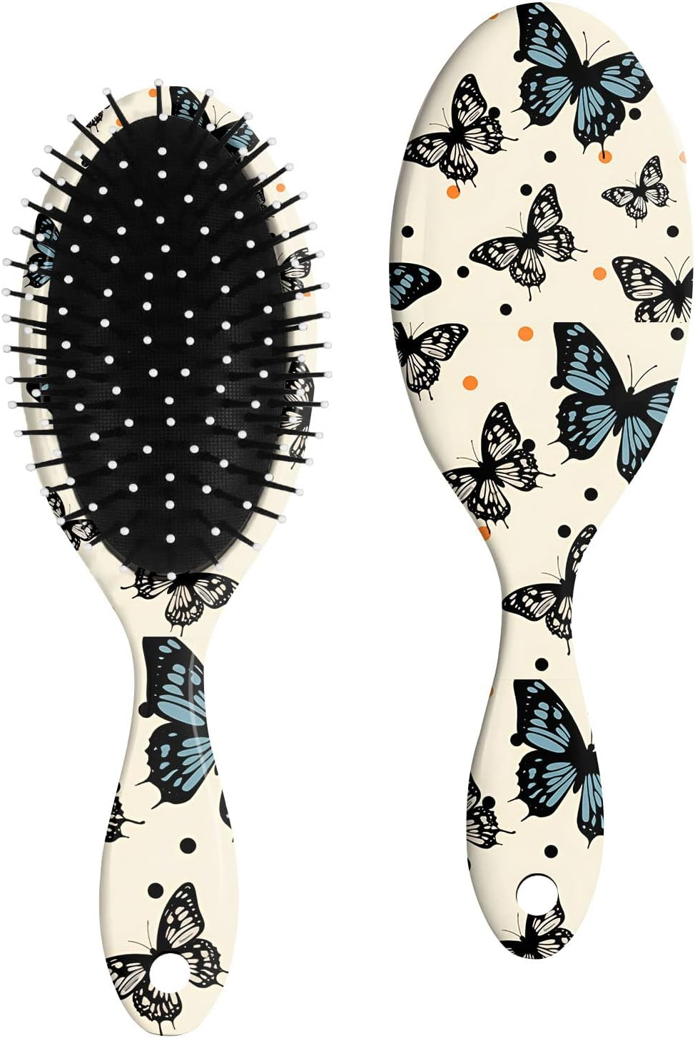 Gabraden Hair Brush,Detangling Hair Brush,Soft Bristles for Effortless Tangle Removal,Detangler Hairbrush for Women Men Boys Girls Wet Dry All Hair Types (Pink Bow)