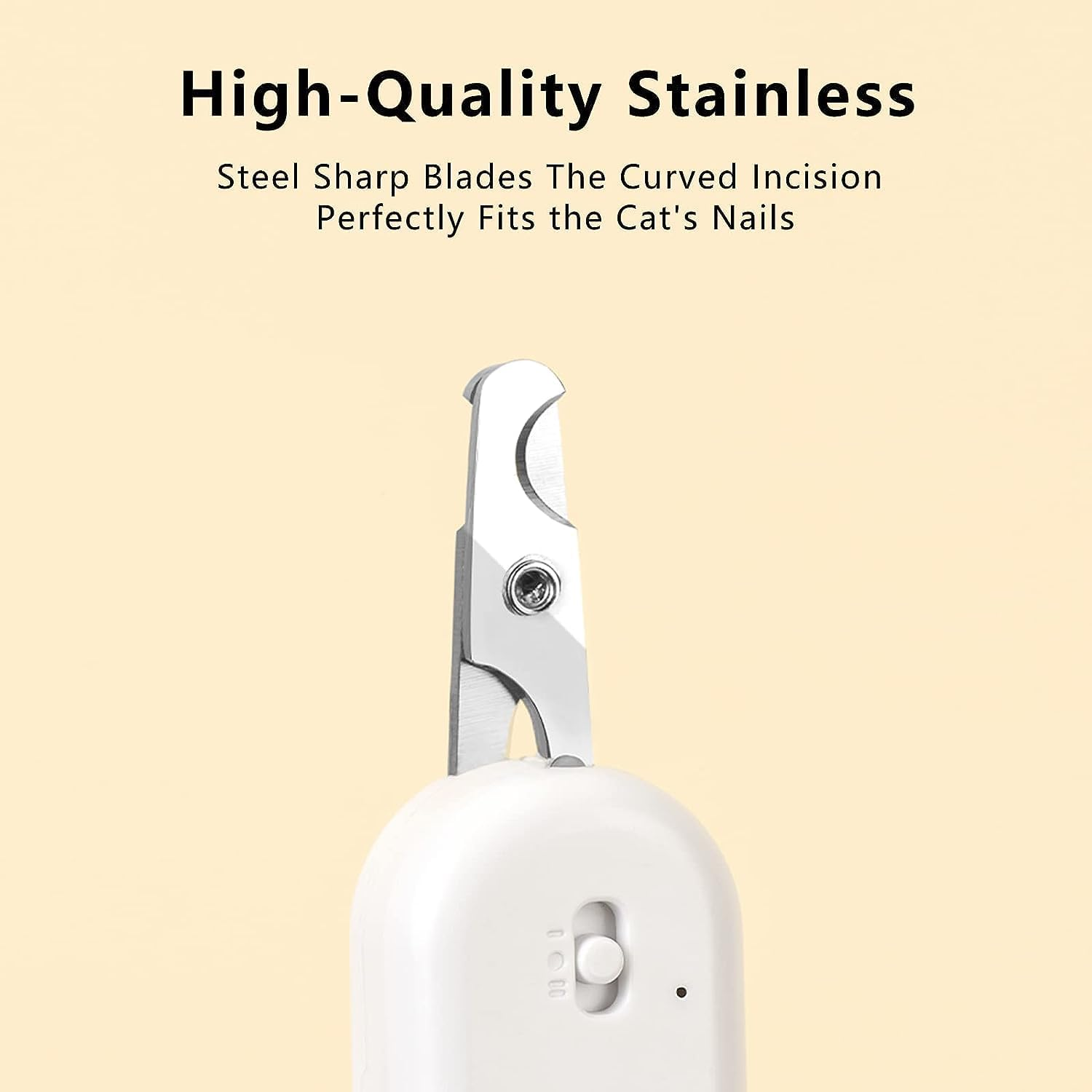 Pet Nail Clipper with LED Light, Cat Claw Trimmer with Ultra Bright LED Light for Nail Bloodline to Avoid over Cutting, Sharp Angled Blade Grooming Tool for Dog Cat Rabbit Small Animals image number 2