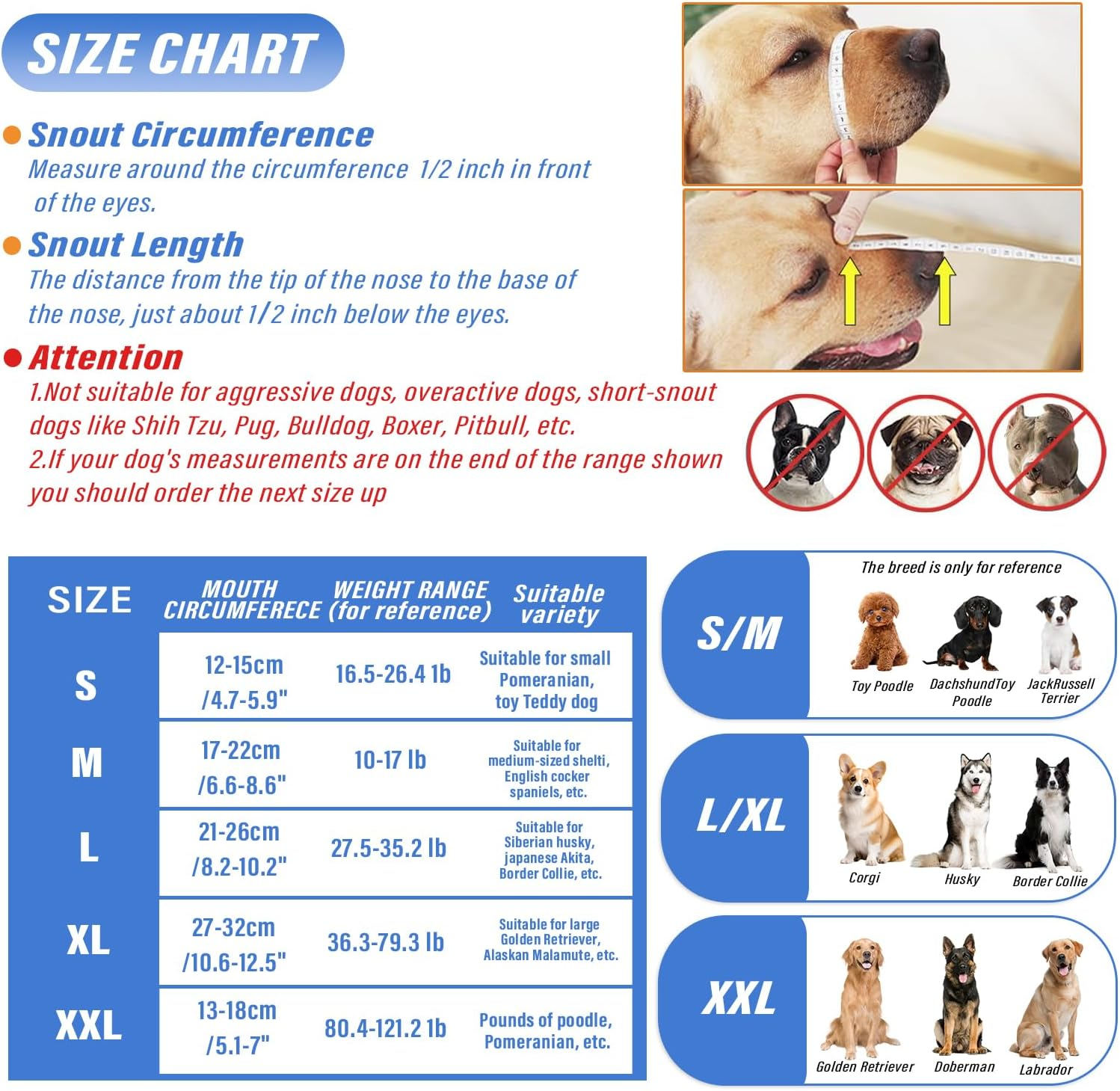 Viiotu Dog Muzzle, anti Barking Device for Small, Medium, Large Dogs, Adjustable Soft Breathable Mesh Muzzle, Prevents Biting,Barking,Chewing (Black, L) image number 1