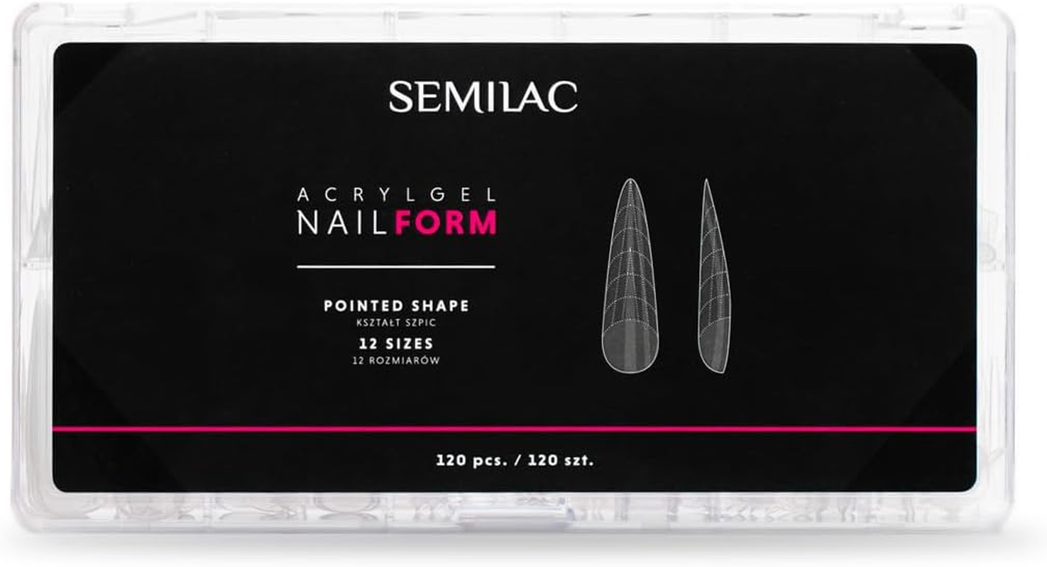 Semilac Acrylic Gel Nail Form Pointed 120 Pieces