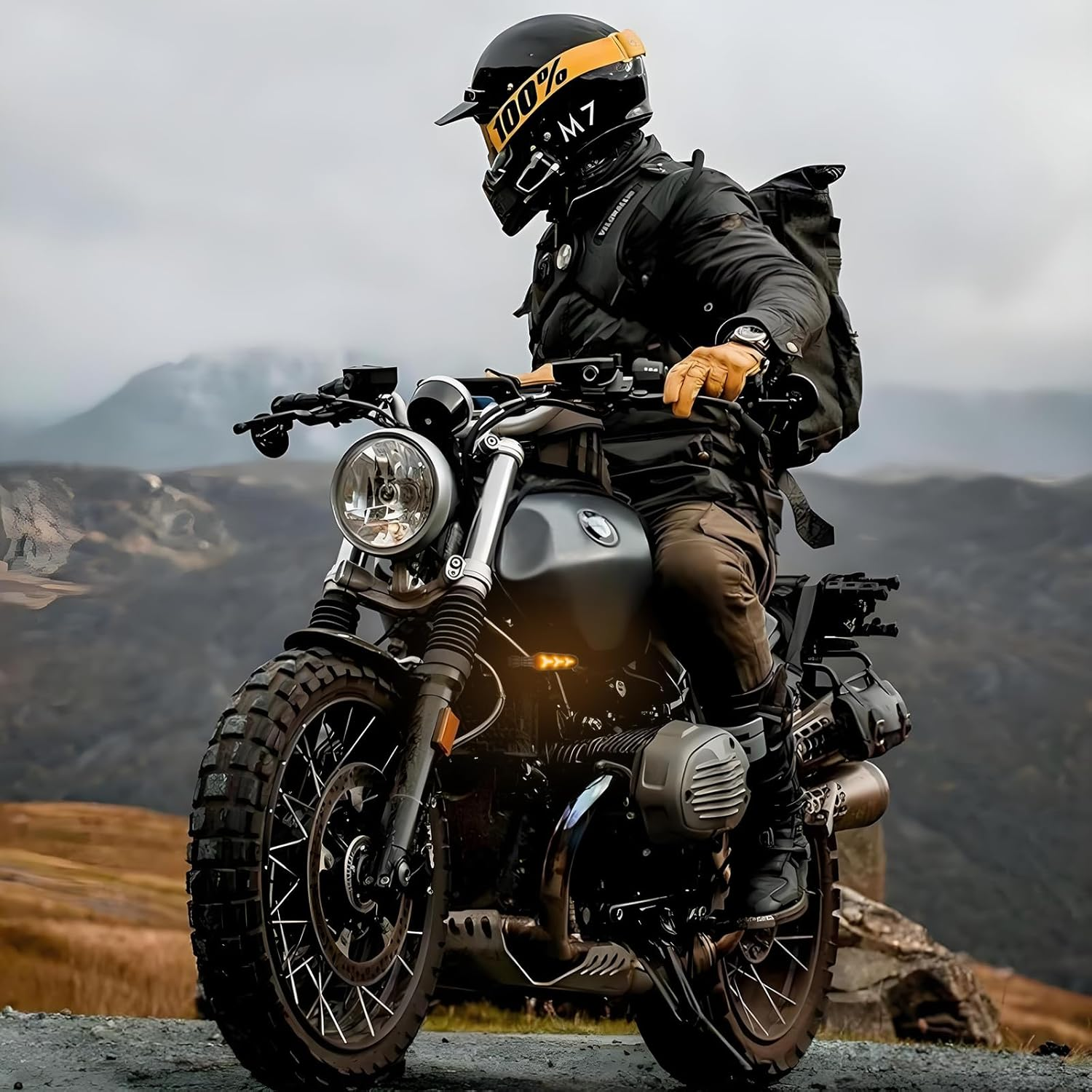 Kinstecks 4PCS Motorcycle Indicators Flowing Turn Signal Lights Motorbike Turning Indicators Daytime Running Lights Taillights Brake Lights 12V for Motorcycle Motorbike image number 5