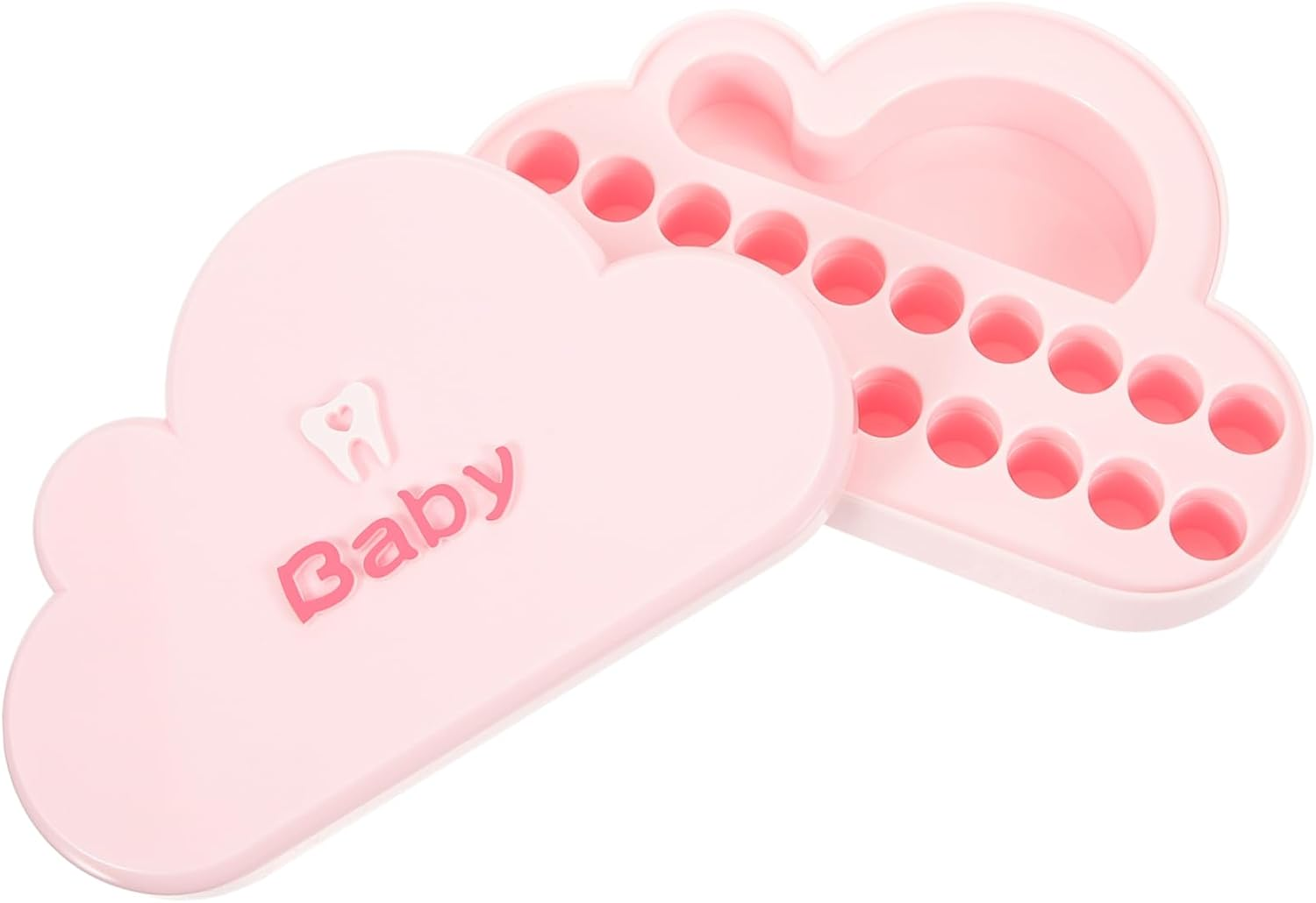 Boys and Girls Tooth Holder Large Capacity Tooth Storage Box Portable Keepsake Box Plastic Case image number 5