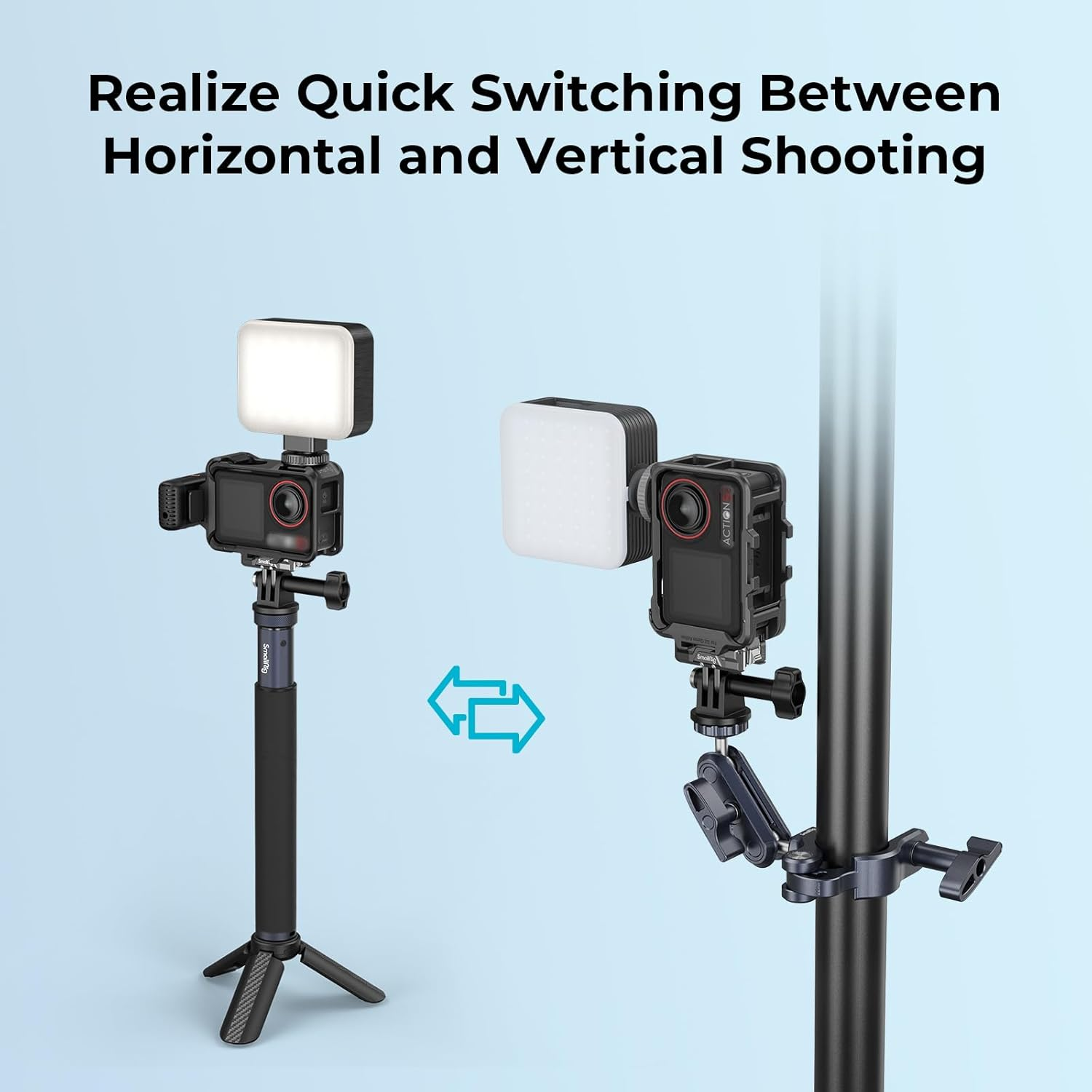 SMALLRIG Action 5 Pro Action 4 Action 3 Cage for DJI, Cage with Multiple Expansion Interfaces, Protective Frame for DJI Osmo Action 3 Action 4 Action 5 Pro - 5135 image number 2