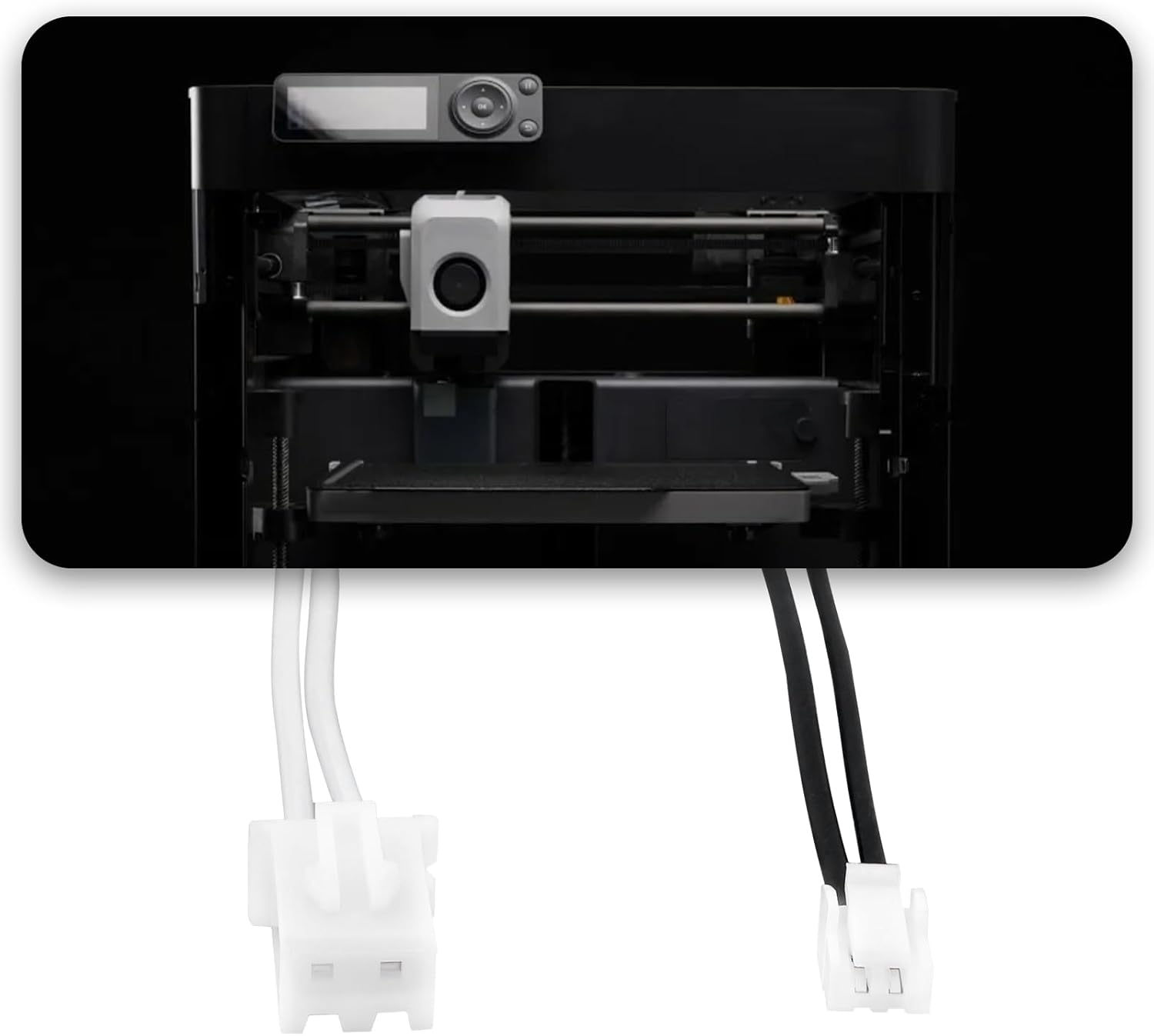 Create Idea Set of 4Pcs 3D Printer Hot End Kit 3D Printer Thermistor Cartridge Heater Compatible with Bambu Lab X1/X1-Carbon 100K Length 103Mm image number 1