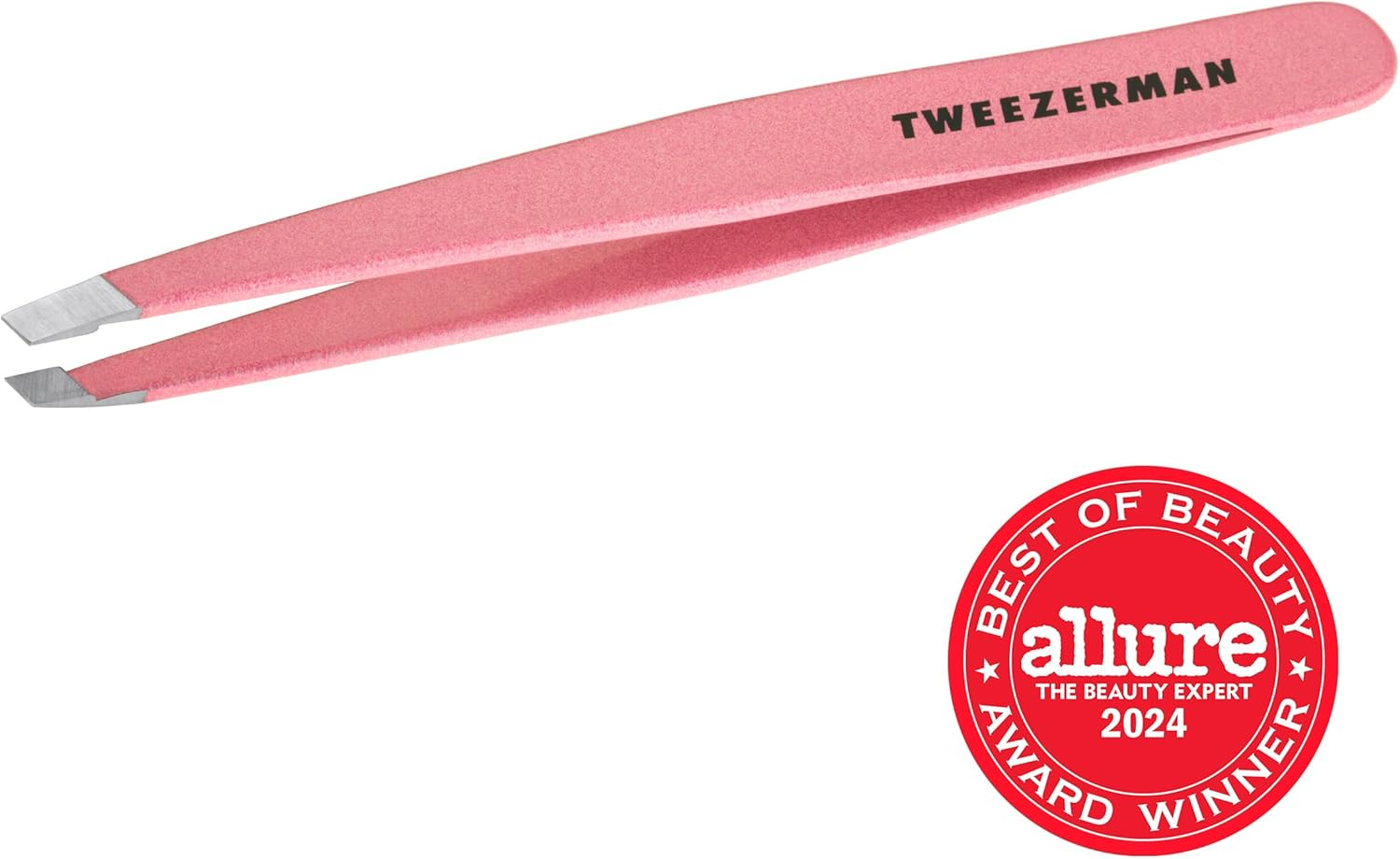 Tweezerman Exclusive Dusty Rose Slant Tweezer - Hair Removal Tweezers, Stainless Steel image number 6