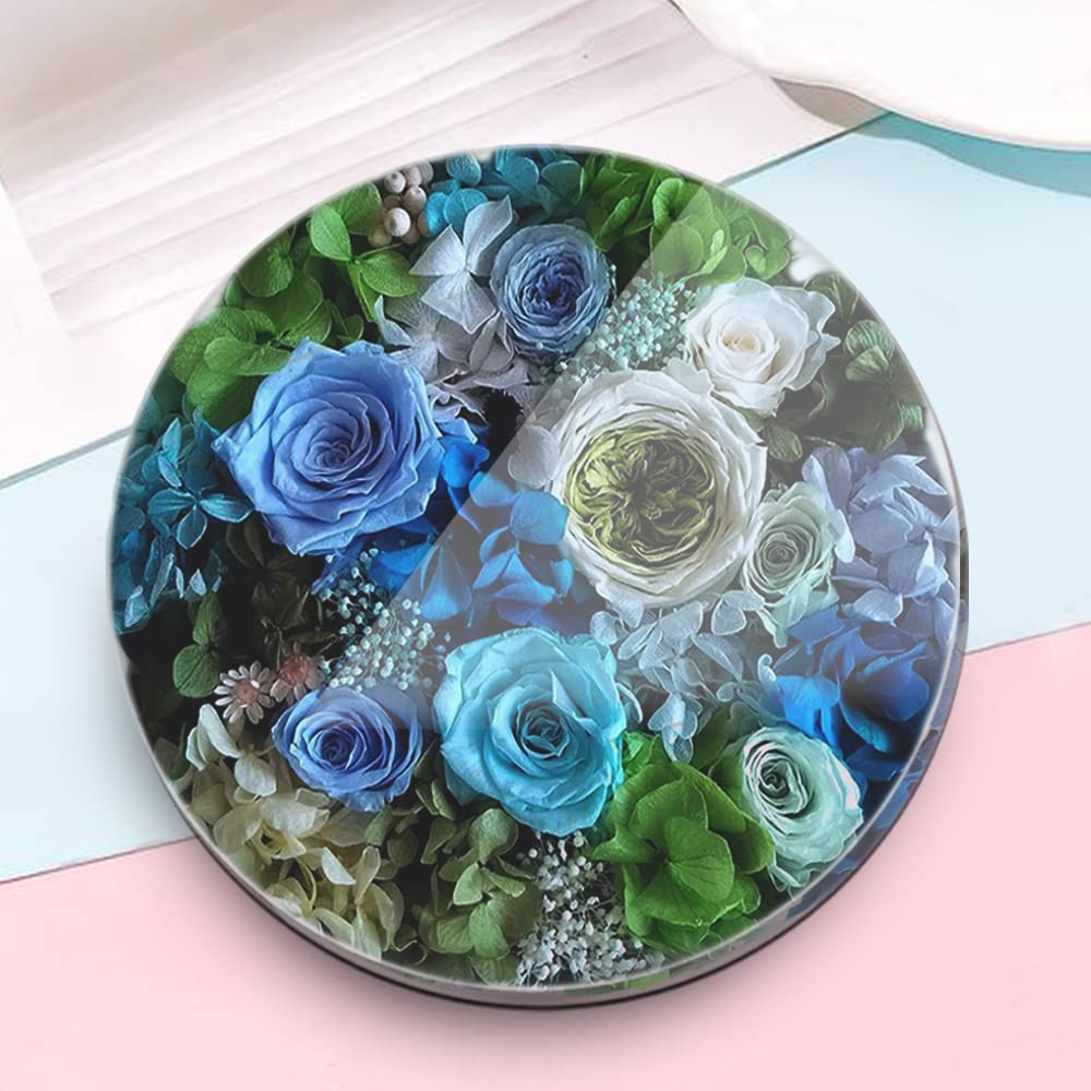 2 Pcs Large Resin Molds, Finegood Hexagon round Resin Molds Silicone Deep Silicone Molds for Epoxy Resin DIY Bookends Specimens Weeding Flower Preservation Resin Mold image number 1