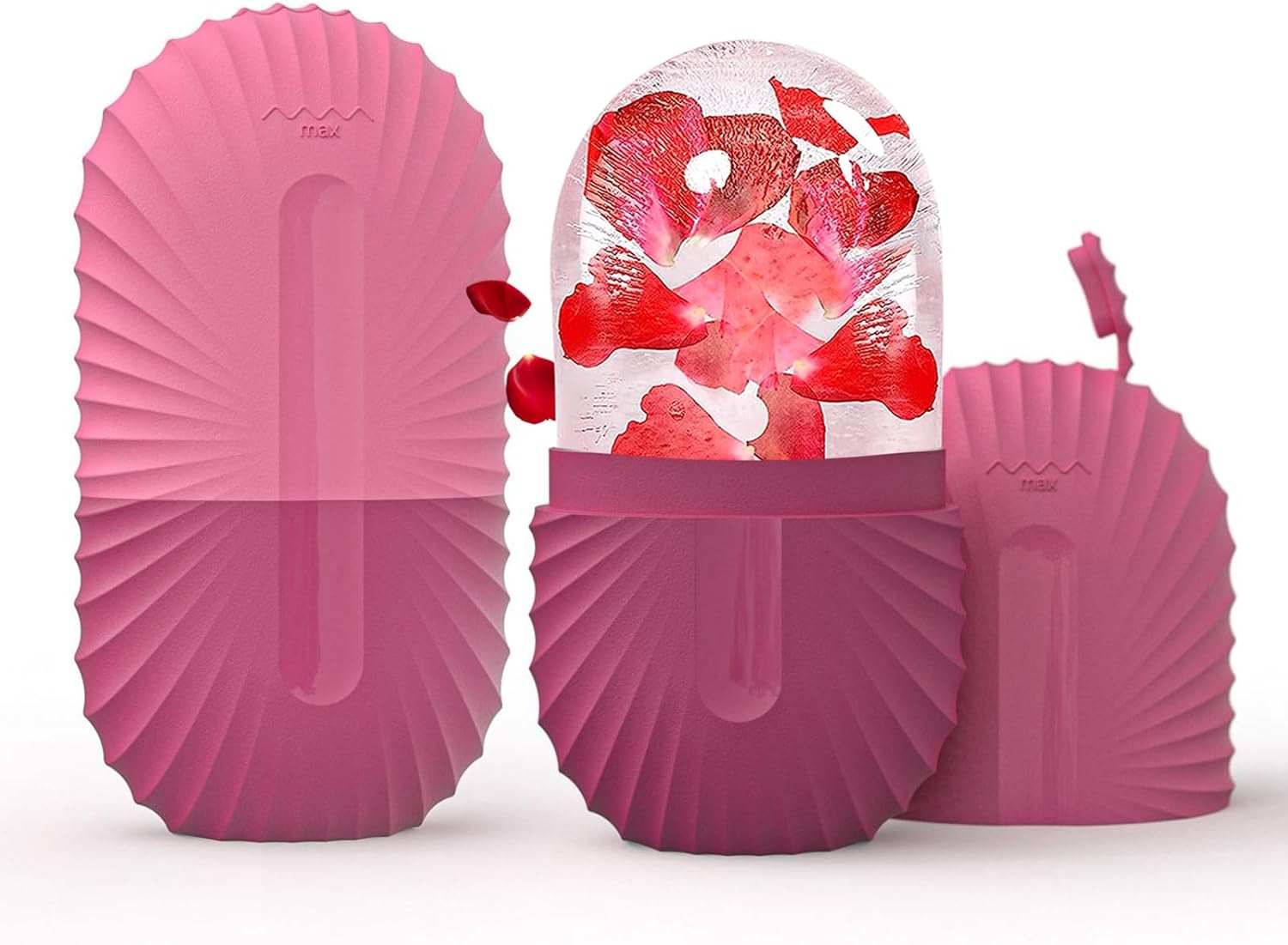 Joyeee Ice Face Roller, Ice Roller for Face & Eye Puffiness Relief, Reusable Ice Eye Face Massager Skin Care Tool Skin Fridge, Silicone Beauty Facial Ice Cube Mold Face Massage Tool Women image number 3