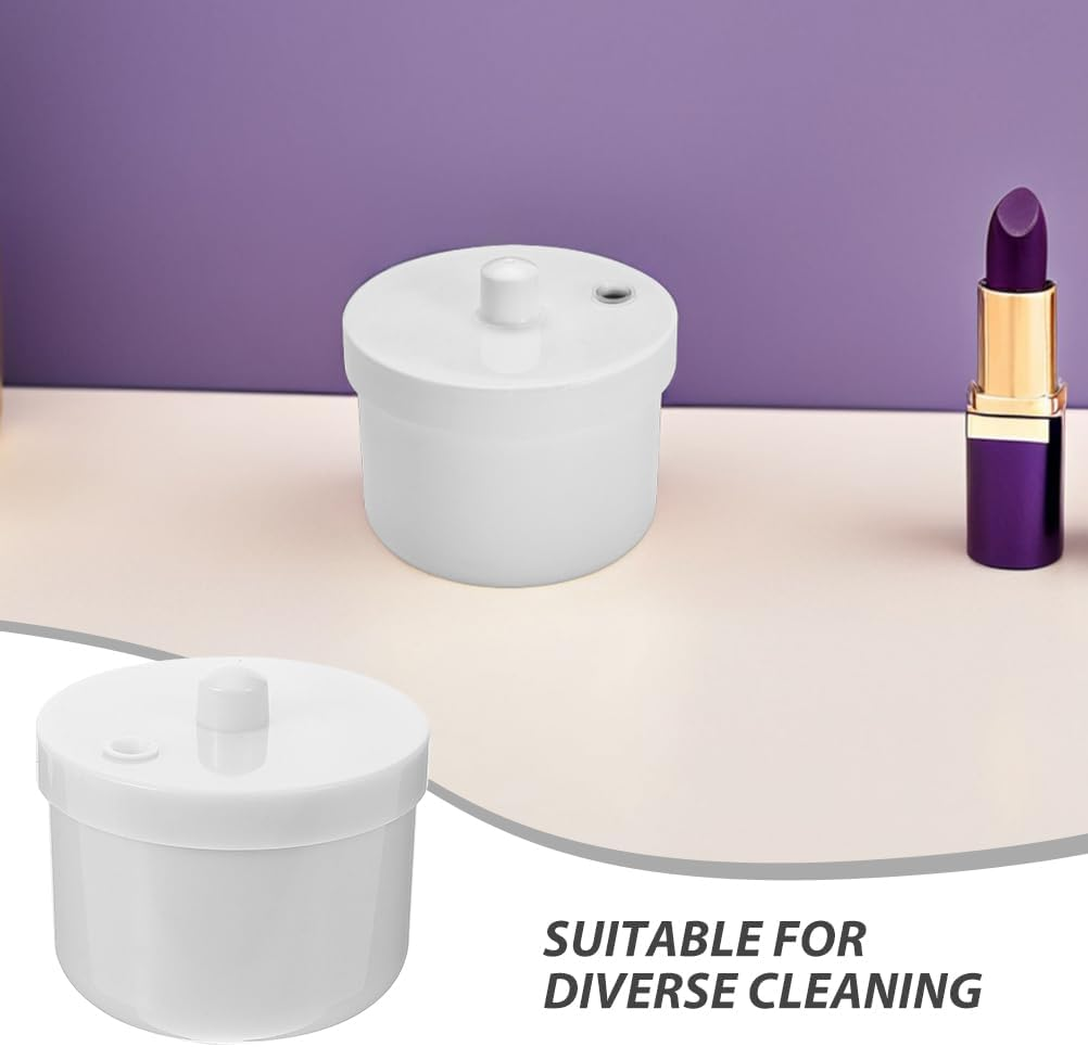 WRITWAA 3Pcs Nail Tool Cleaning Box: Manicure Supplies Drill Bit Efficient Cleaning and Storage Box - for Nail Salons & Home Use image number 2