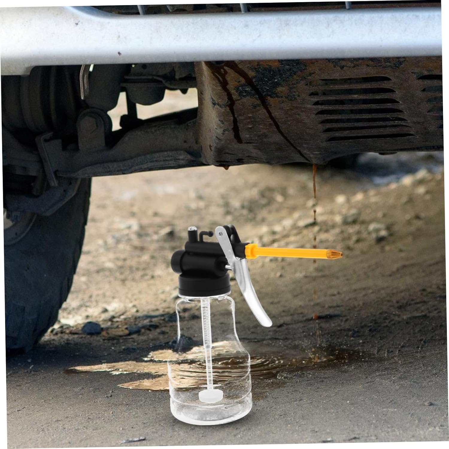 SOLUSTRE Oiler High Pressure Plastic Bottle Copper Nozzle for Automotive Engine Lubrication image number 3