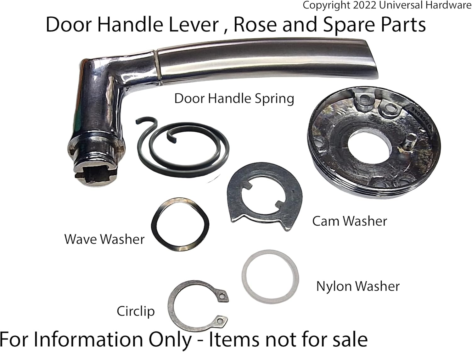 2 Turn Door Handle Springs Coil Replacement with 2Mm Thickness (Pack of 10)