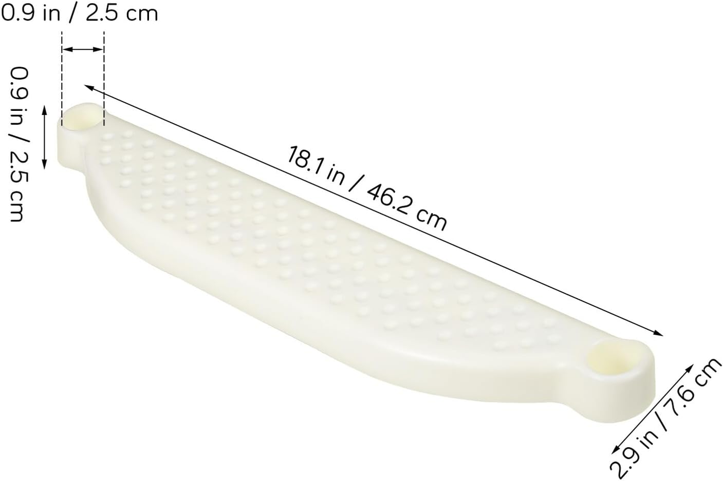 SUPVOX Plastic Highchair Footrest Ergonomic Wide Support Platform for Compatible with Various High Chairs Comfortable Foot Stool for Dining and Living Use image number 3