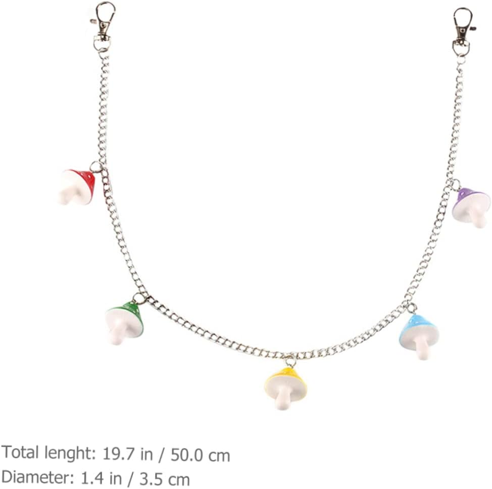 Holibanna Mushroom Pendant Pants Chain Aesthetic Accessories Pants Belt Chains Rock S Aesthetic Jewelry S Pocket Hip Hop S S for S Trousers S Acrylic image number 4