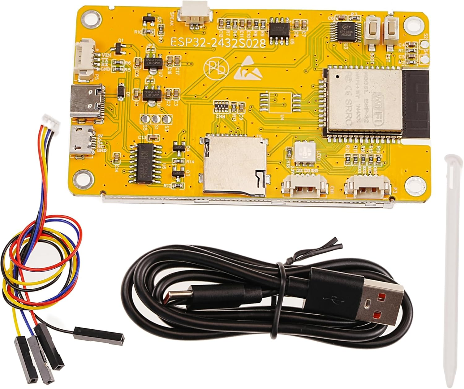 A-DIGISHUO 1Pcs 2.8-Inch ESP32-2432S028R with Wifi+Bt Display Resistive Touch Screen | ILI9341 Driver 240X320 TFT LCD Screen Module with Transparent Acrylic Case image number 4