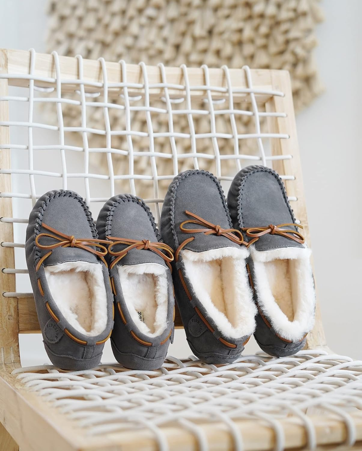 Fireside by Dearfoams Men'S Moccasin Slipper image number 6