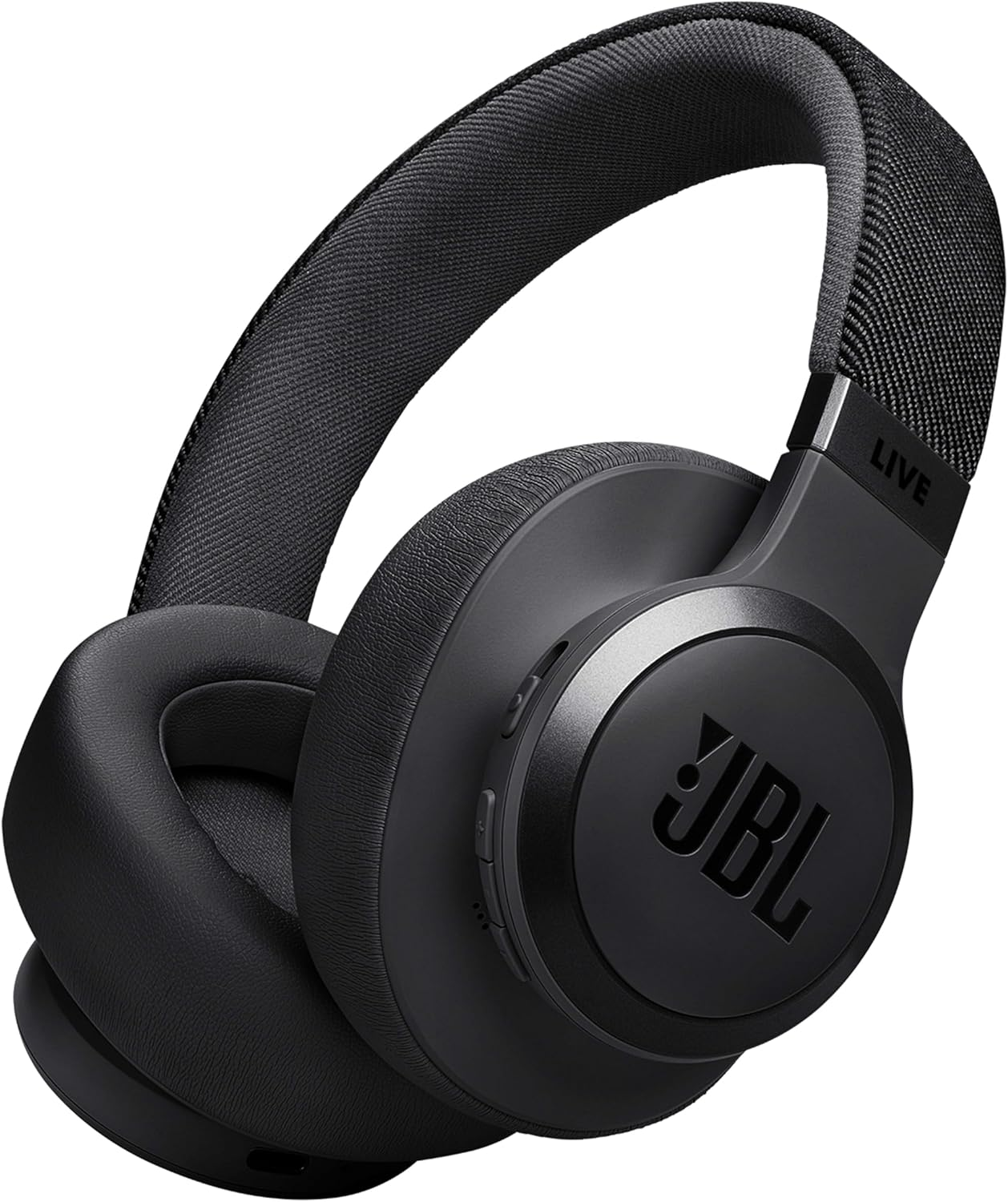JBL Live 670NC, JBL Signature Sound and Surround Sound, Bluetooth 5.3 with LE Audio Supported (*), True Adaptive Noise Cancelling with Smart Ambient, Black
