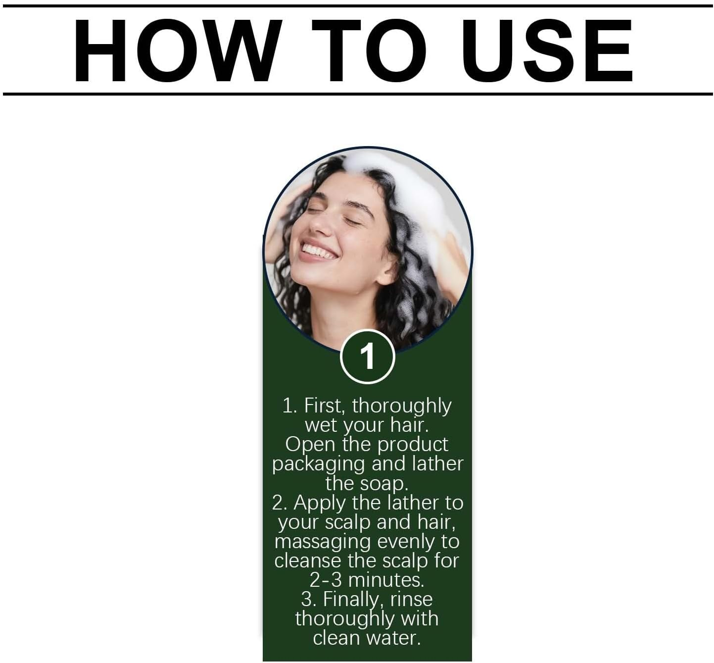 Shampoo Soap Bar for Scalp Care, Moisturizes & Strengthens Hair Roots, Travel-Friendly, Gentle and Mild,Leaves Hair Soften, Smoothing and Easy to Style, Fitting All Hair Types (4PCS) - 3Pcs image number 6