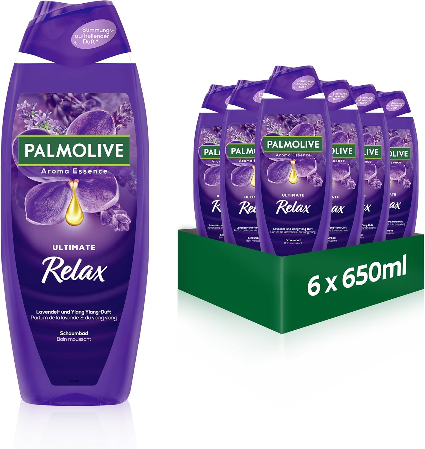 Palmolive Memories of Nature Sunset Relax Shower Gel 6 X 250 Ml with Lavender Scent image number 1