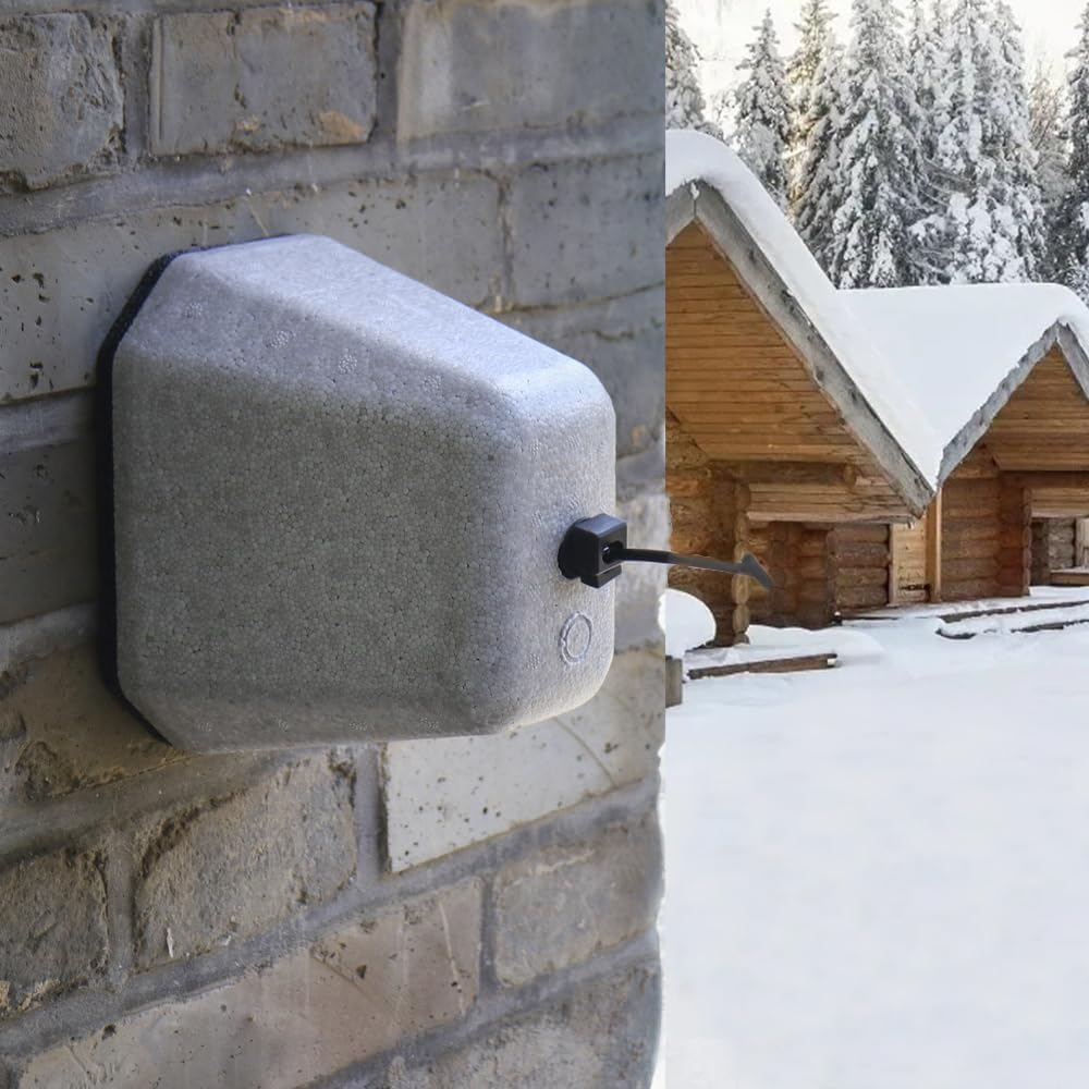 2PCS Outdoor Faucet Covers for Winter,Insulated Foam Faucet Cover Freeze Protection, Upgraded Foam, High Hardness Anti-Aging Reusable Winter Spigot Covers Water,Garden Watering Equipment image number 3