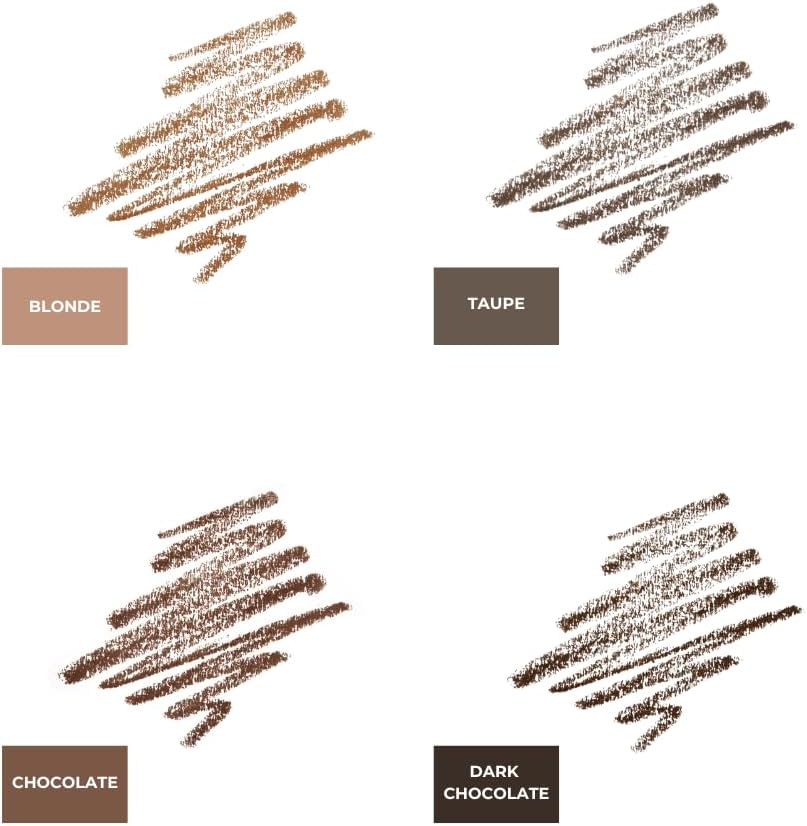 The Brow Technicians Waterproof Eyebrow Pencil - Angled Tip, Long-Lasting, Smudge-Proof, Glide-On Formula, Dual-Ended, Vegan, Oily Skin Approved (Taupe)