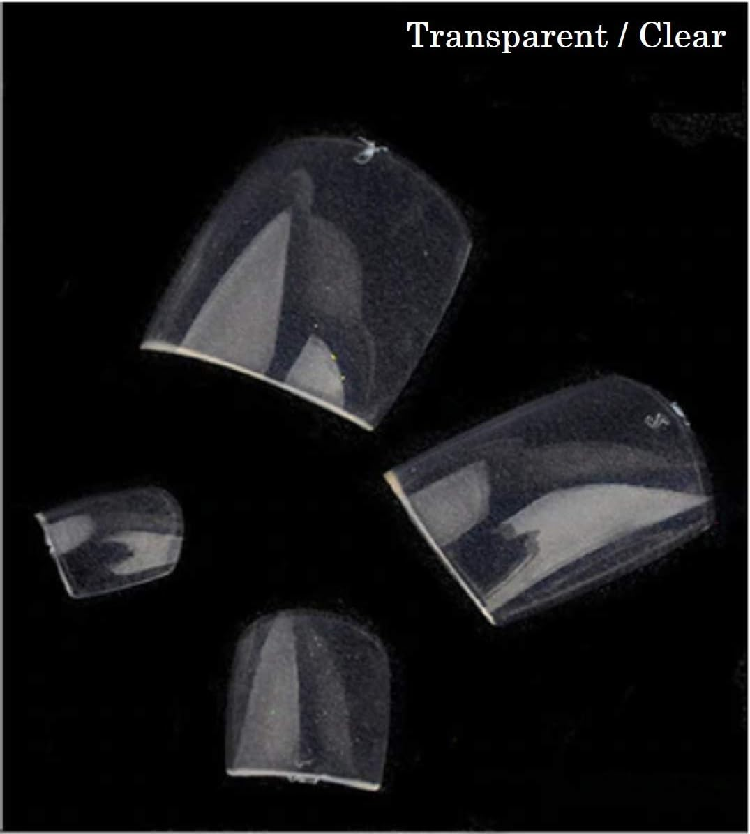 VIKSON INTERNATIONAL 1 Set 24 Pcs CLEAR TRANSPARENT Artificial False Toe Nails Tips for Nail Art Decorations Foot Manicure Beauty Tools Fake Nails for Toe image number 4